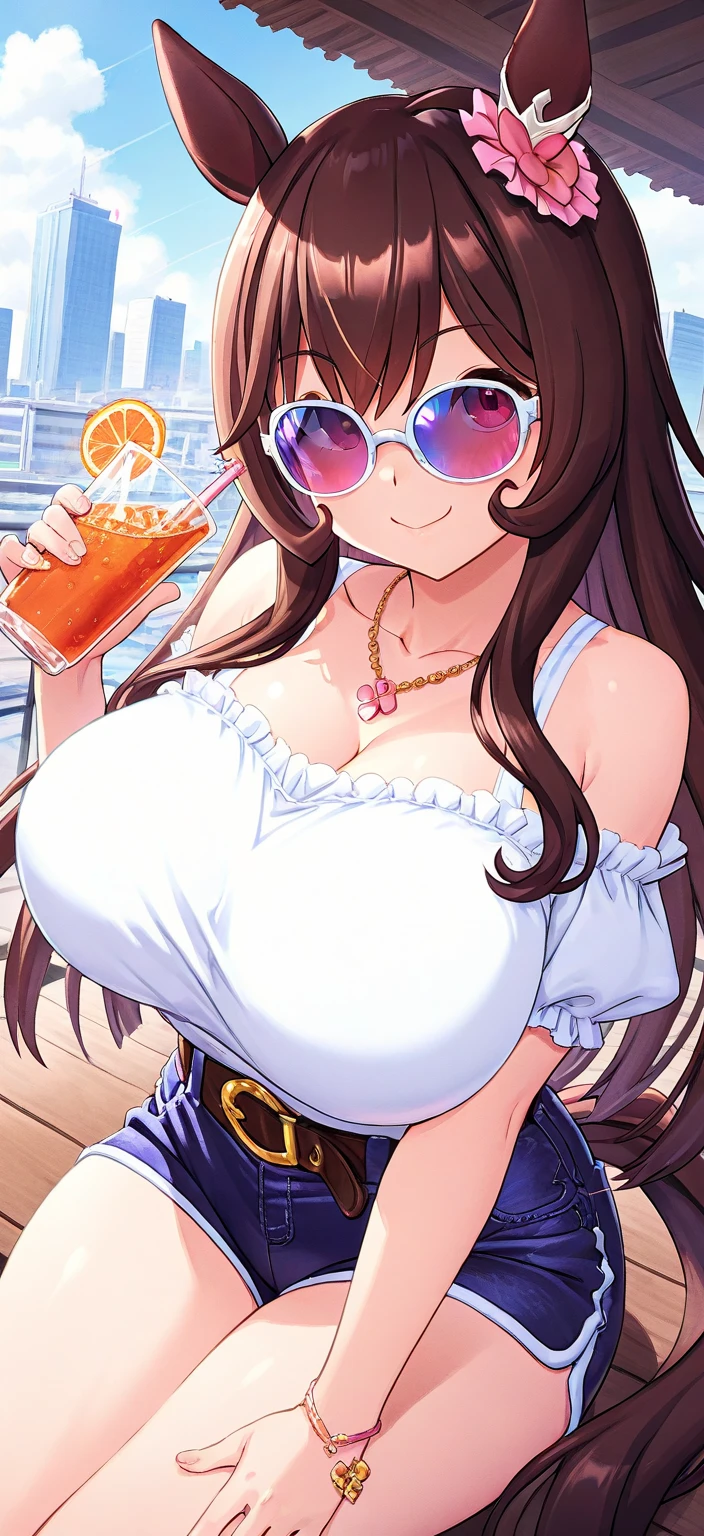 Chica anime usando gafas en bikini con vasos sosteniendo una cerveza, OPPAI, Proporciones OPPAI, SFW pechos enormes, sfw version, Thicc, Marin Kitagawa Fanart, pechos grandes!!, pechos grandes!, con senos grandes, Tu teta, con una bebida, con unos pechos grandes, biomechanical oppai, commission for high resolution, seductora chica de anime, Shikamimi