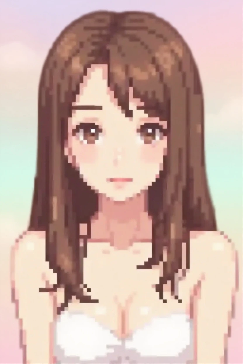 Highest quality、Very delicate and beautiful、Very delicate and beautiful、(Beautiful eyes)、Pink Eyes、I、I、、13 years old 、Japanese、、Chiquita、(Black Hair)、((Pink leotard))、Tiara on head、Laughter、standing、Look forward、((Sandy beach in the background))