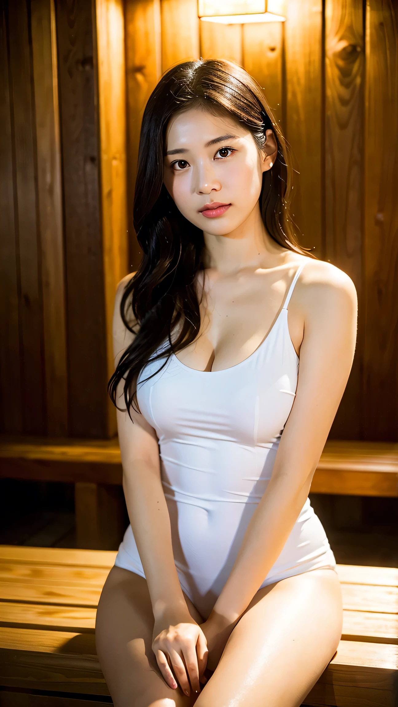 a woman sitting on top of a wooden bench, beautiful model girl, beautiful sexy woman photo, beautiful asian woman sitting, sexy girl with dark brown hair, sexy girl with dark complexion, very sexy woman with black hair, beautiful asian woman, smooth translucent white skin, beautiful female model standing, sexy girl, lovely languid princess, beautiful woman body, young sexy elegant woman
