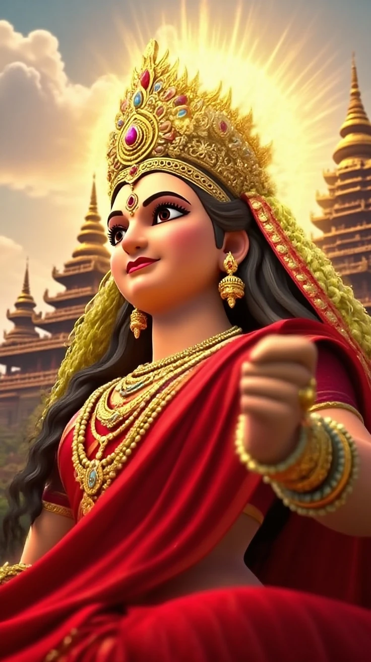 a Indian traditional woman standing in front of a huge dragon head seeing each others and fire on ground her hair floating on air , camera view from far, detailed woman, detailed dragon, detailed fire, detailed ground, highly detailed, best quality, masterpiece, 8k wallpaper.