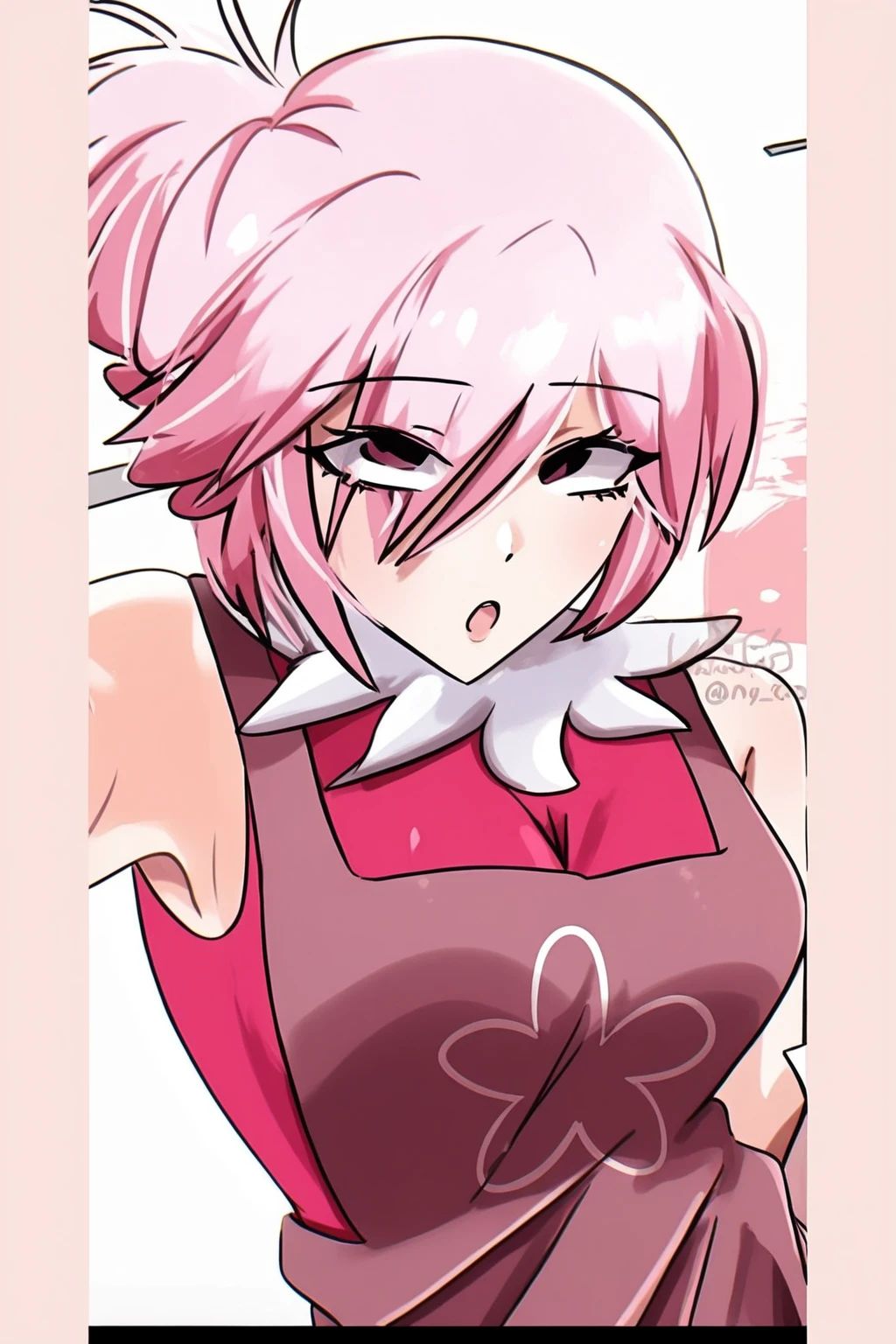 (((Costume))), chef-d'artwork, The best quality at the best, 1fille, Sakura Haruno, gros seins,Vêtements à épaules dénudées,(encolure),(Gros plan du haut du corps),Serviteur sexy,est timide,sourire,aux cheveux roses, Long whitish hair, (Globes oculaires verts:1.4), Protection du front, Les cerisiers,fleurs de cerisier volant,red clothing, silhouette aux gros seins, :1.1, :1.1, Ahegao:1.1 condom,choker,leash , big breast, sexslave,cumdumpster,gappingholes,leaking cum,slut pleasure face blush,wet pussy, female face, ahegao face,stick out tongue, leaking saliva, sucking enormous cock, choking, blush, deepthroat