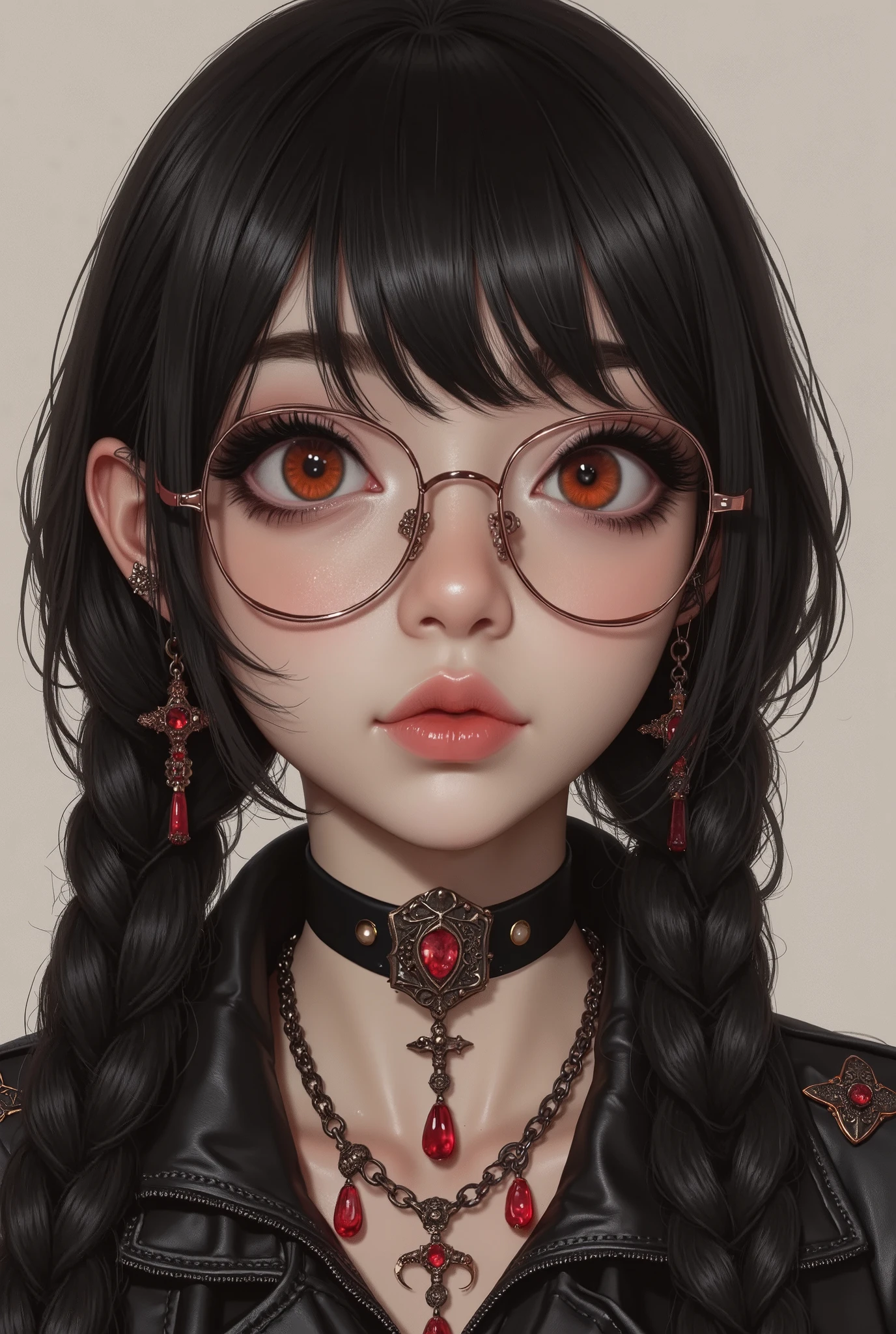 ( Highest Quality, best illustrations,high image quality:1.2), (Horror Fantasy:1.5), (ink and watercolor:1.5),(Ominous Scenery :1.5),(A lot of dust rises:1.5),( Dirt Track :1.5),(wonderful:1.5),(masterpiece:1.5), (Powerful figures:1.1、Big Breasts:1.3) 、 ((((glasses、Closeup Shot, cute、 Red Eyes、 Evil Ruby's Cursed Necklace )))),(((glasses、Big Breasts、 braids)))、 cute face, raise eyebrows , ,(Fatal Beauty, charming beauty ) ,(Mysterious Charm:1.1),(Big Breasts、attractive silhouette), high image qualityテクスチャ 、High Quality Shadows、 beautiful and delicate face 、 beautiful, delicate, eyes are sticky liquid dripping 、 ray tracing 、 20th Generation、 cute K-POP girl、( The Face of Korea )、Thin face、( Ulzan-6500-v1.1:0.6)、 Face of Pure Loss _v1 , ( beautiful and delicate face , beautiful and delicate eyes, perfectly balanced face , high image quality skin , detailed skin, lens flares {x} perfect ratio 4 fingers to 1 thumb :1.25)、 DSLRs、 地獄から来たbeautiful悪魔女 , ATTRACTIVE GIRL , Real Girls, Gurwitz, Gurwitz-style Artwork , Girl Roleplay, Realistic 3d style, cgstation Popular Topics,, 8k portrait rendering BYMR. nomi ,(truth,truth:1.4,glassesの少女 :1.2)、cheek、 glossy lips, 1. オーバーサイズ comment: comment、 come up with an oversized design that covers shoulder to knee.。 navy blue or black are standard colors .、[ Soft khaki or beige , wait.、 Pick the right color for the season 。 2. choose the color that suits your skin : To protect yourself from the cold、 choose the color that suits your skin 、 ニットの質感と色を commentに合わせてください .。 3. ワイドレッグ pants: pants, choose a wide leg design 、combines mobility and style。Dark tone denim or black pants look great.。 4. knee-high boots: オーバーサイズ commentに含まれるもの、boots are black or dark brown Match the texture and color of the fashionable.、 Gives a stylish impression 。 5. accessories: The 。 Disney 、 long necklace 、6. handbag: handbag、let's match the color of your outfit.