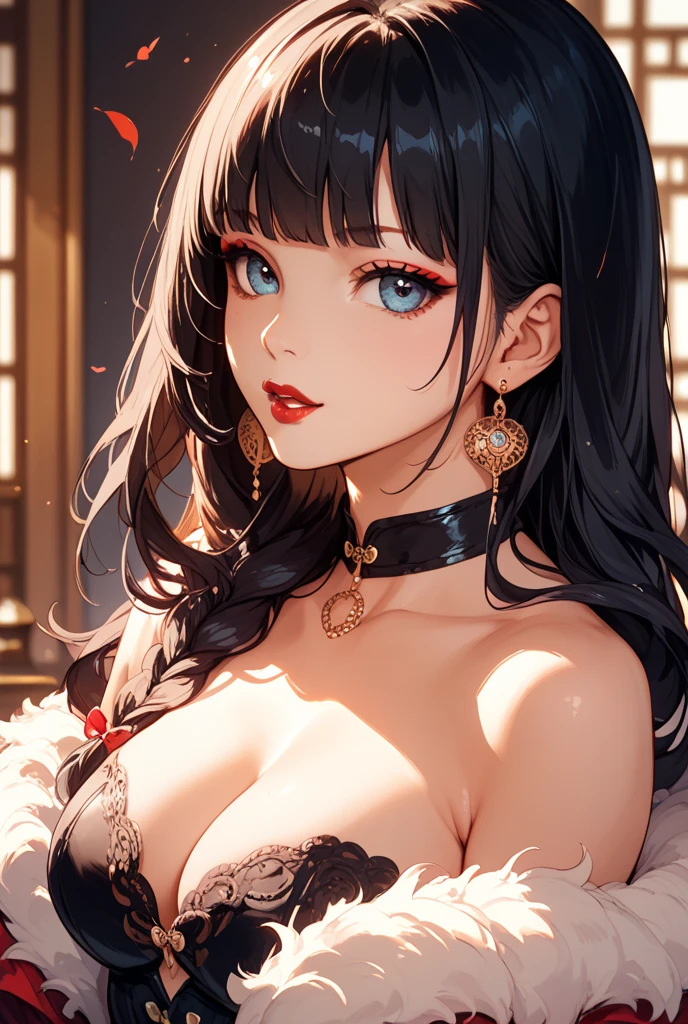 anime style, very fine illustration, high detail, dynamic angle, great detail, 8k, rose bushes quietly bloom at night. In the picture, a woman stands motionless, fascinated by the red roses, watching the flowers fall. Very good illustration, high detail, dynamic angle, beautiful details, 2D, (Best quality, masterpiece, beauty, tenderness), Anime, Very detailed face, very detailed eyes, very detailed hands, very detailed background, perfect lighting, whole body, 1 girl, One, (Very detailed cat ears), (Very detailed ears behind the hair), finely drawn eyes, ears covered with hair