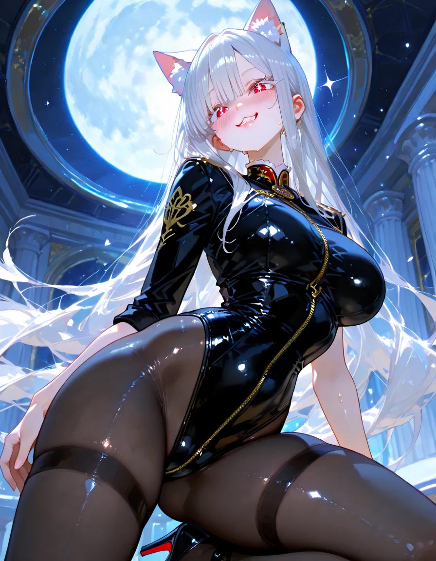 16K resolution，Silver fox anthropomorphism，femele，White suspender stockings，Silver-white hair，Bright purple eyes，Peach forest flower background，light breeze，China-style，D-cups，Gorgeous costumes，Thin stature，Thin legs，Lovely 4 points，Sexy 6 points，Rub the edges， costumes，Little tiger tooth，Recumbent position，No pants，Waist less miniskirt，Discovering，Shy，Hairless white tiger nest，The figure is yellow with 16K resolution，Silver fox anthropomorphism，femele，White suspender stockings，Silver-white hair，Bright purple eyes，Peach forest flower background，light breeze，China-style，D-cups，Gorgeous costumes，Thin stature，Thin legs，Lovely 4 points，Sexy 6 points，Rub the edges， costumes，Little tiger tooth，Recumbent position，open，Waist less miniskirt，Discovering，Shy，Hairless white tiger nest，Yellow is pictured