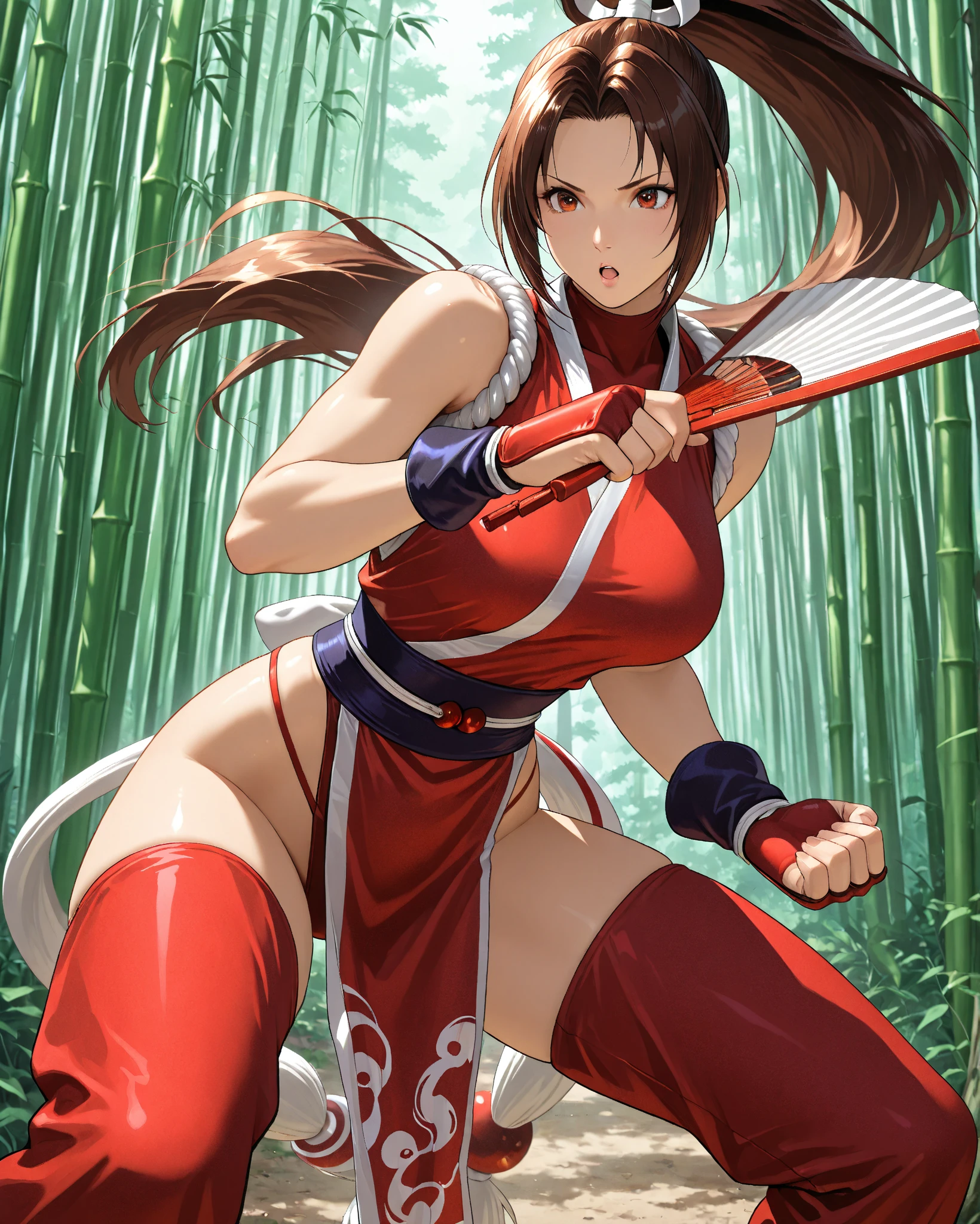 shiranui_mai, the_king_of_fighters, standing BREAK score_9, score_8_up, score_7_up, score_6_up, score_5_up, score_4_up,