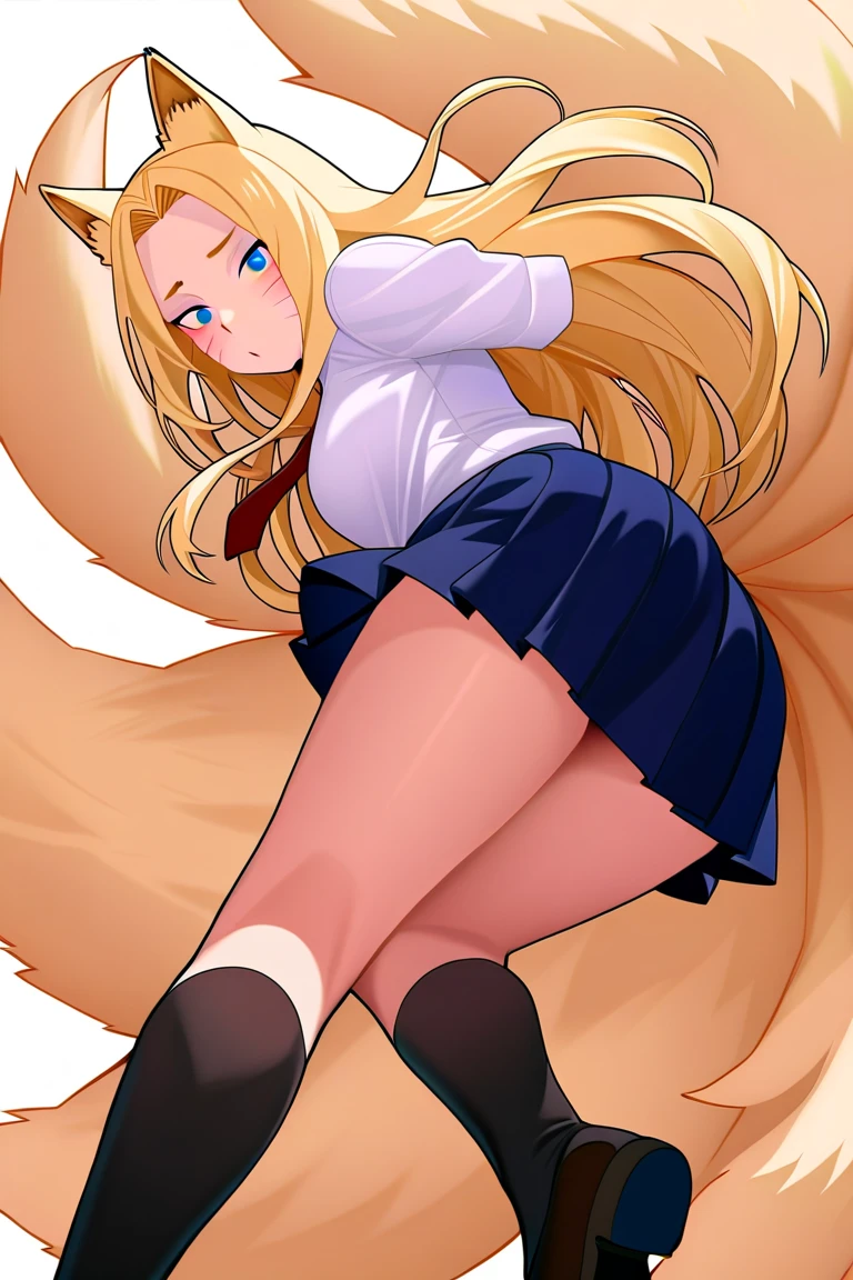 Anime. 1 girl. Baby. Kitsune. Blonde. Long hair. Blue eyes. Beautiful eyes. Perfect eyes. Expressive eyes. Ideal face. Ideal anatomical body. Beautiful long legs. Beautiful body. Beautiful nose. Fox ears. Fox's tail. 12 years old. Embarrassment. Blush. Beautiful character design. Shiny skin. Dirty tunic. Torn Tunic. Slave. Collar. Shackles. On a chain. No panties. Barefoot. Cold. Runny nose. Nasal mucus. Snot. Hands on crotch. Urinary incontinence. She wants to pee. She needs to pee. She has a strong, desperate urge to pee. He squeezes his crotch tightly. Rubbing the crotch. Slight forward bend. She peed herself. The girl can't stand straight. She pees standing up. She peed herself while standing in the raov market. Middle Ages. Fantasy. City. Town Square. Slave market. Tears on eyes. Cry. Snot flows from the nose. Whole body. nsfw. Official art. Extremely detailed CG Unity 8k wallpaper. Ideal lighting. Ultra high resolution 4K. Super detailed 8K. A high resolution.
