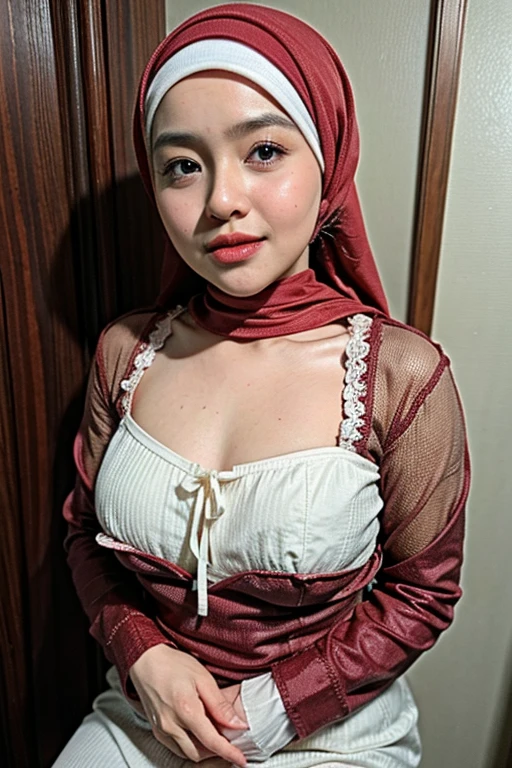 (WEARING SUSPENDER), ((Open mouth)), Naked singlet (((HIJAB MALAY GIRL))), masutepiece, High quality, UHD 32K, Realistic face, Realistic skin feeling , A Japanese Lady, 8 years old, , Very cute and baby-like face, (((FLAT CHEST))), (MATRIX WORLD), ((look In front at the camera and SADNESS)), ((())), (((CUTE GIRL))), ((RED LIPS)), ((Wearing Lingerie Suspender)), ((CHUBBY)), (undress, Rainbow
