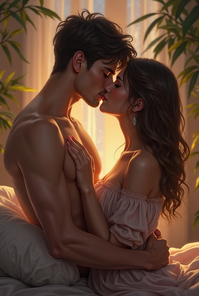 naked Couple Flirting