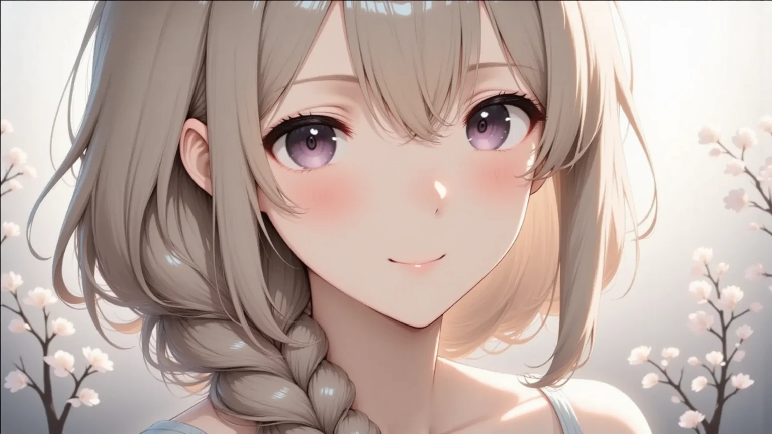 、Only the face、Wide forehead、short hair with twin tails、Long bangs、Blonde、Double、blue eyes、Silver earrings、Get angry、smile、Bangs standing、The bangs are up、eye shadow、Xiaowa、Wide forehead、、Heart Necklace