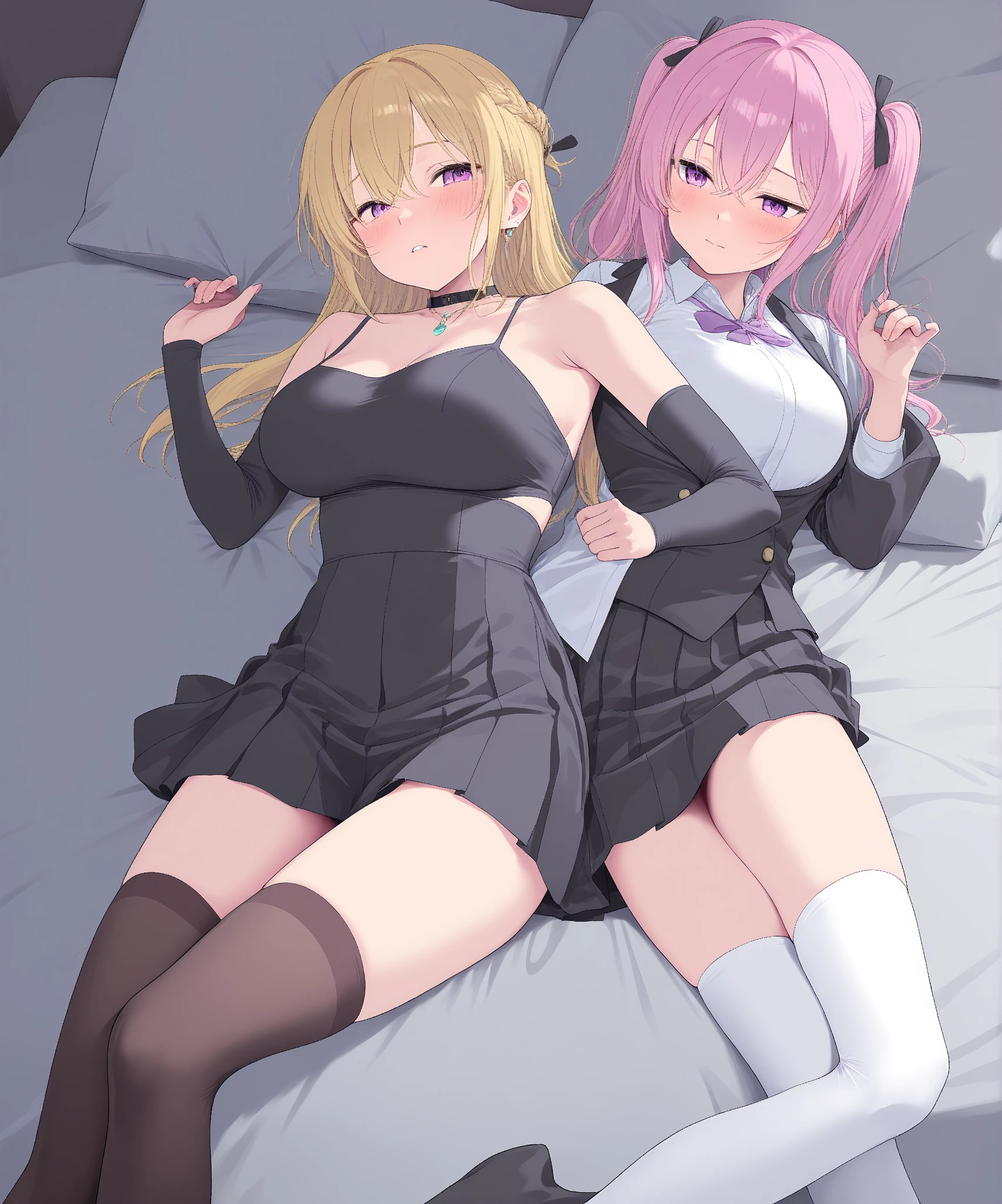Best image quality、Two women having fun in a back alley at night、Sexy Costumes、20-year-old、obscene:1,2、transformation:1,2、Browsing Caution:1,2、Lesbian:1,2、Beautiful Full Body Esbian、Disheveled clothes、((Caressing each other intensely、Intense piston))、Ultra-sensual scenes、Anatomically correct、Girl 1:Curly Hair、Gray Hair、cute、maikurobiki、See-through police shirt、Tight black leather mini skirt、High heels、choker、Handcuffed and restrained、(sweating、Ahegao、I was frustrated and cried.:1.1)、 Big ample breasts、areola protruding,、Spread your legs、Bow-legged、suffering、desire、Difficulty breathing、sexual expression、((A large amount of murky fluid drips from the genitals))、Girl 2: Bad smile、Slender、Bright white shirt、The shirt is rolled up.、I can see your chest、Fluorescent Micro Bikini、Bloomerodern Fashion、High-top sneakers、futanari、後ろから抱き合うGirl 1