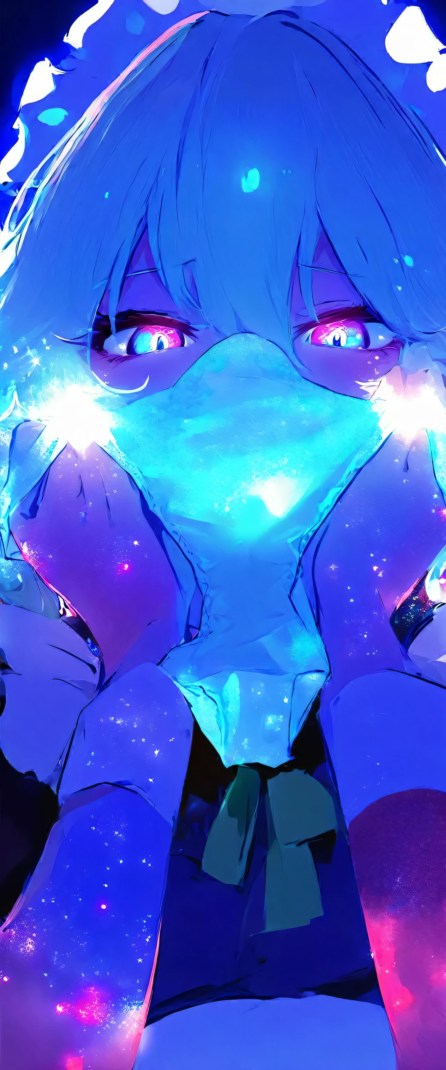 touhou project,Izayoi Sakuya,(beautiful girl: 1.3),masterpiece,Ultra-high resolution,Rich contrast,Very high quality,8k,Highly detailed CG unit wallpaper,Texture,So ridiculous,RAW Photos,Depth of written boundary 1.2,ultra-detailed eyes,Glowing Skin,Glitter Effect,Beautiful glossy lips,Circular Bokeh,(backlighting:1.2),kunka,Scarlet Devil Hall,pof,panties on head,pantyface,excitement,snort,Eyes are hearts,0__11Xx_illu