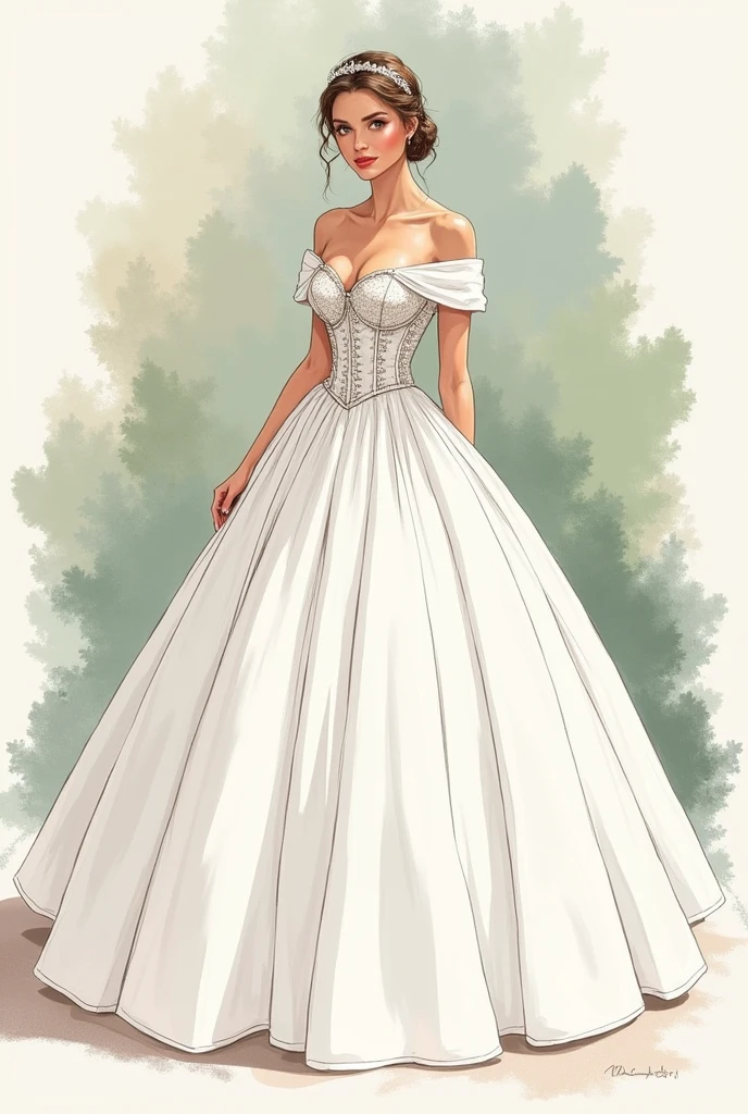 Create a blond man, on one side her hair, covering his right eye, with spiral eyebrows, white wedding dress and curtain on her head, the character is Sanji, One Piece animation Toei Animation.