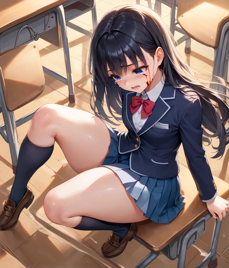 Ultra HD Photos、whole body、Accurate depiction of the human body、Schools that train sex slaves、uniform、classroom、whole bodyエスビアン、Small breasts、Lewd、Clothed masturbation、shame、Transparent love juice overflowing from between her legs、Sensuality、Feels good、Peeing、incontinence