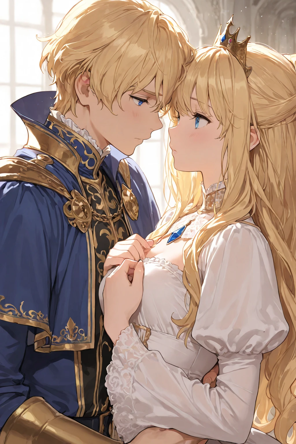 princess and warrior fantasy manhwa cover