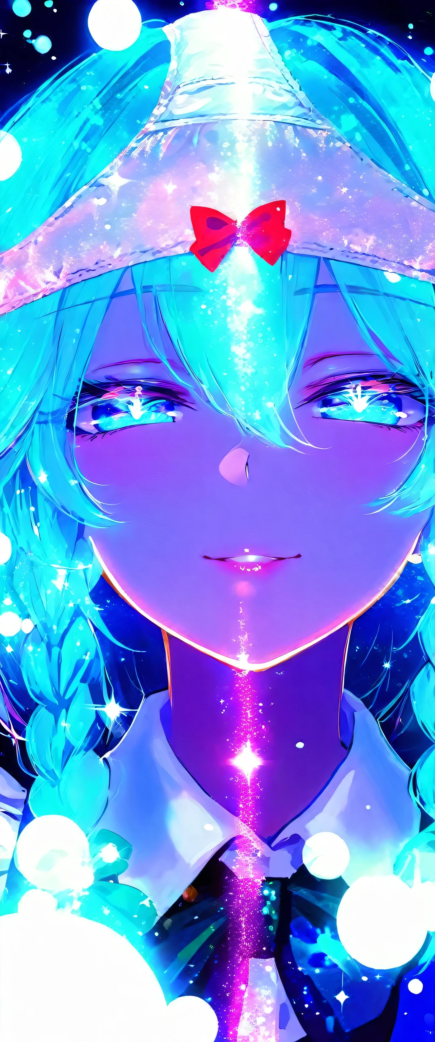 touhou project,Izayoi Sakuya,(beautiful girl: 1.3),masterpiece,Ultra-high resolution,Rich contrast,Very high quality,8k,Highly detailed CG unit wallpaper,Texture,So ridiculous,RAW Photos,Depth of written boundary 1.2,ultra-detailed eyes,Glowing Skin,Glitter Effect,Beautiful glossy lips,Circular Bokeh,(backlighting:1.2),Scarlet Devil Hall,pantyhat,panties on head,excitement,snort,happy,Eyes are hearts,0__11Xx_illu