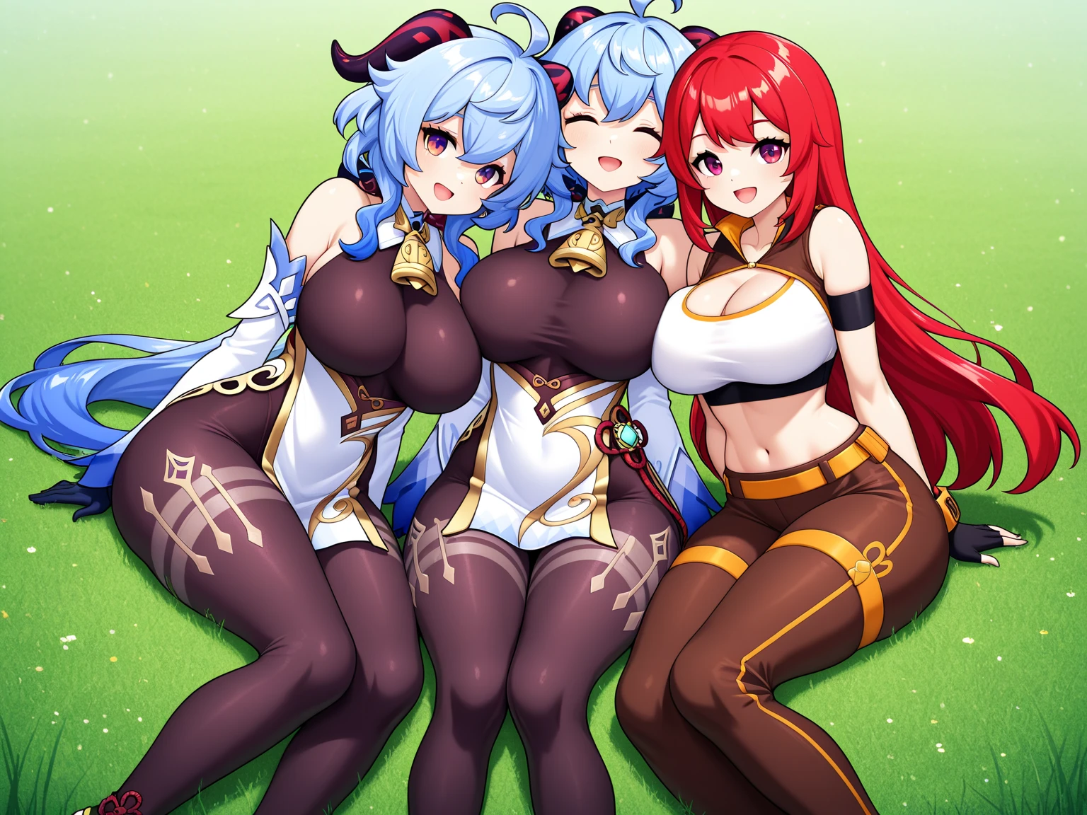 Beauty、Camel Toe、Giant tit、Nipple Puffs、Cleavage、Plump、Super big breasts、Super big butt、Dress with buttons、Put your chest close