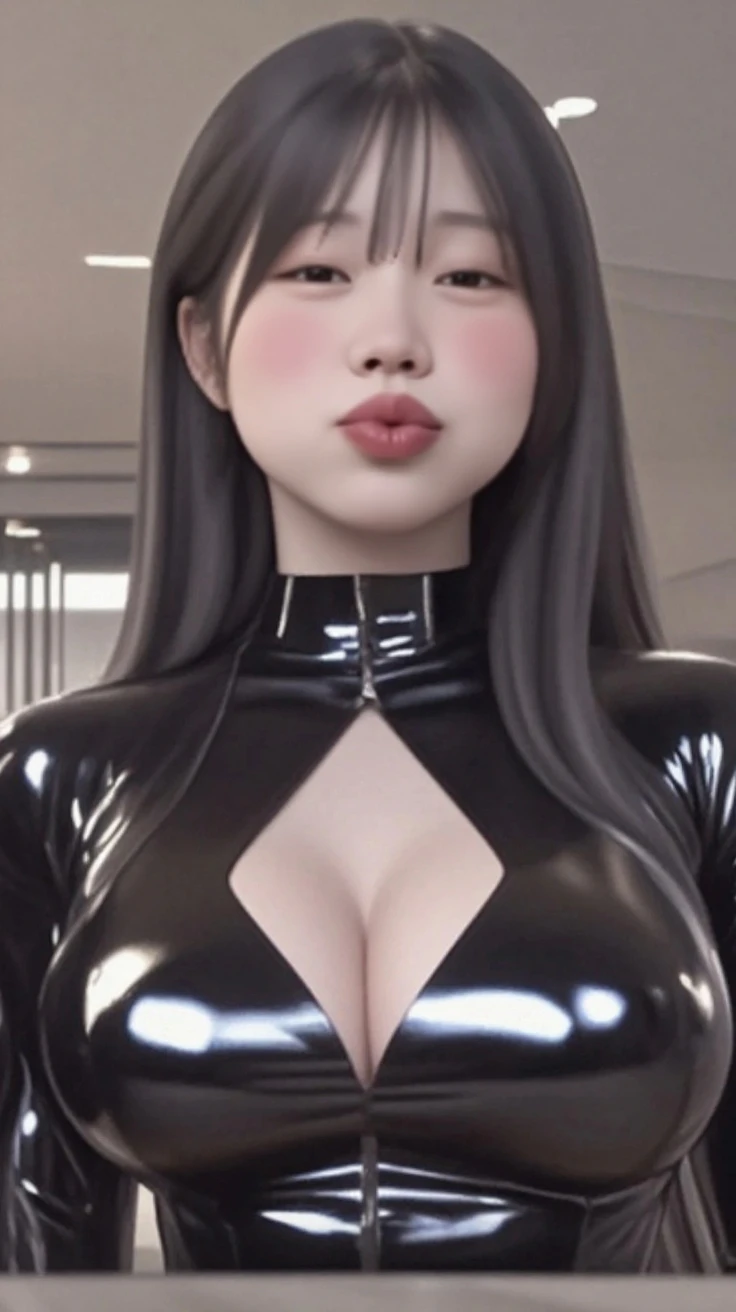 ((((Best Quality, 8K, 32K, masterpiece, 1.2)))),{{solo}},nsfw,{{{Artist: EUPHORIA's style}}},((perfect beautiful face:1.2)), slender body, arms behind back, bound,full bodysuit, (covered nipples:1.2), black blindfold, blindfold, cloth gag,clenched teeth, frogtie, gag, gagged, improvised gag,latex, (shiny clothes:1.2), dildo, vaginal dildo, inserted dildo into pussy,love juice, leaking pussy juice from pussy,
