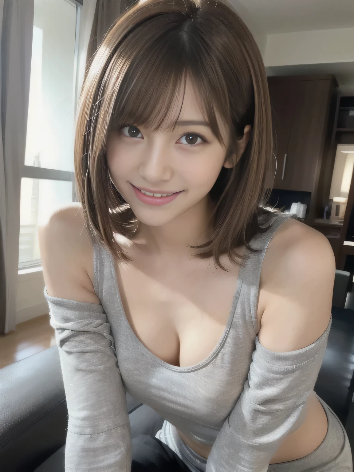 smile Knit tank top with nice sides