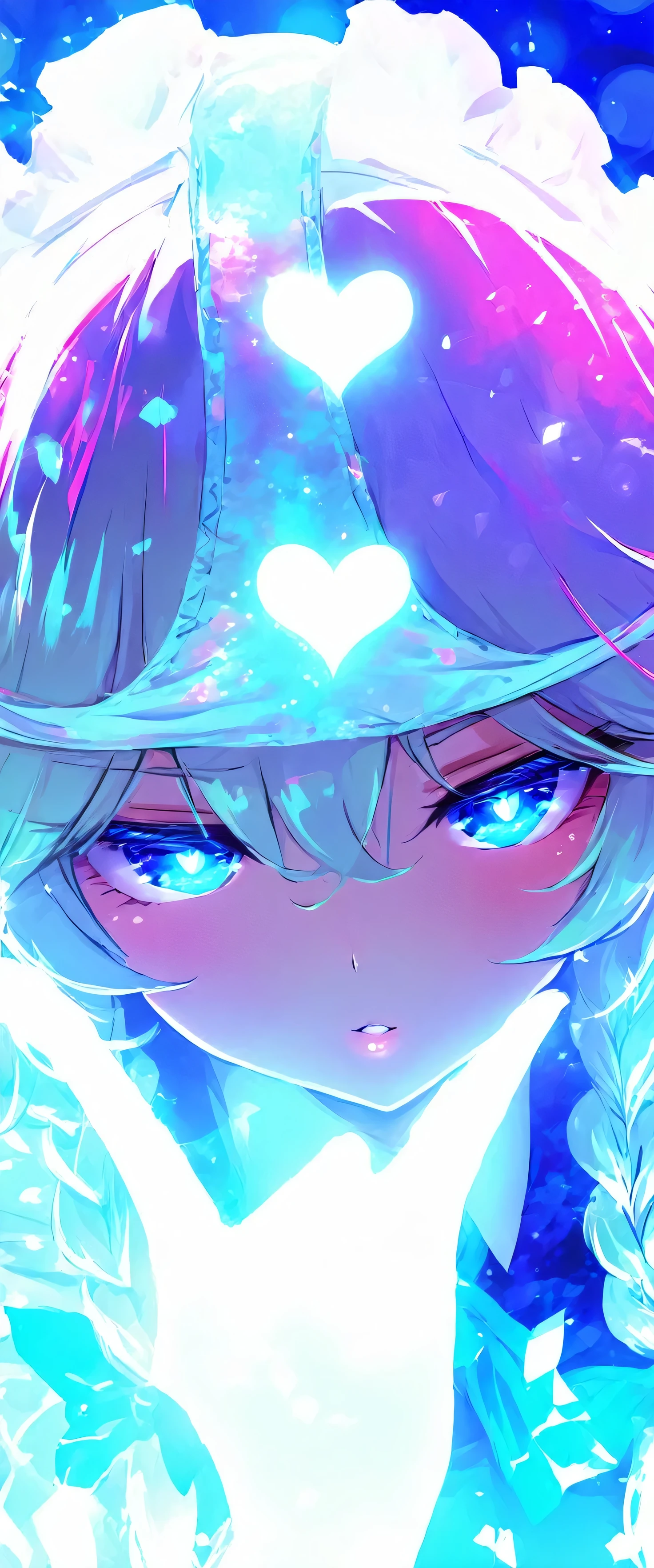touhou project,Izayoi Sakuya,(beautiful girl: 1.3),masterpiece,Ultra-high resolution,Rich contrast,Very high quality,8k,Highly detailed CG unit wallpaper,Texture,So ridiculous,RAW Photos,Depth of written boundary 1.2,ultra-detailed eyes,Glowing Skin,Glitter Effect,Beautiful glossy lips,Circular Bokeh,(backlighting:1.2),kunka,Scarlet Devil Hall,pantyhat,panties on head,excitement,snort,Eyes are hearts,0__11Xx_illu