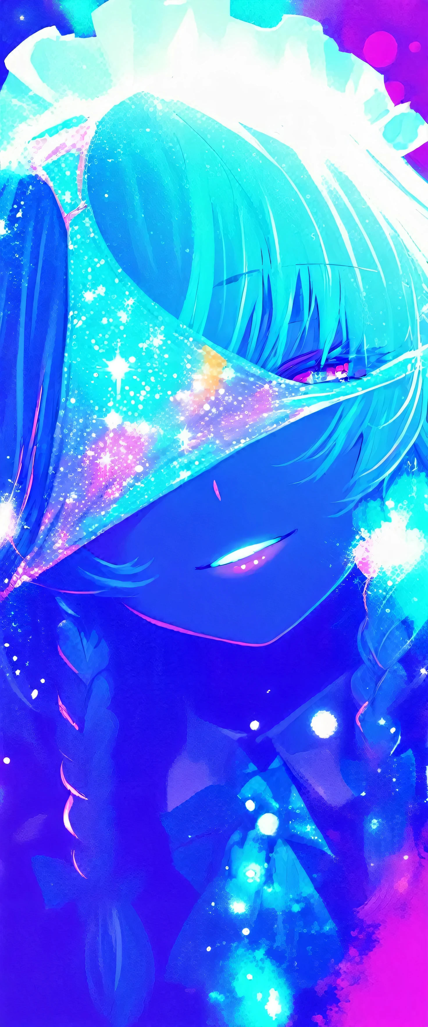 touhou project,Izayoi Sakuya,(beautiful girl: 1.3),masterpiece,Ultra-high resolution,Rich contrast,Very high quality,8k,Highly detailed CG unit wallpaper,Texture,So ridiculous,RAW Photos,Depth of written boundary 1.2,ultra-detailed eyes,Glowing Skin,Glitter Effect,Beautiful glossy lips,Circular Bokeh,(backlighting:1.2),Scarlet Devil Hall,pantyhat,panties on head,happy,Eyes are hearts,0__11Xx_illu