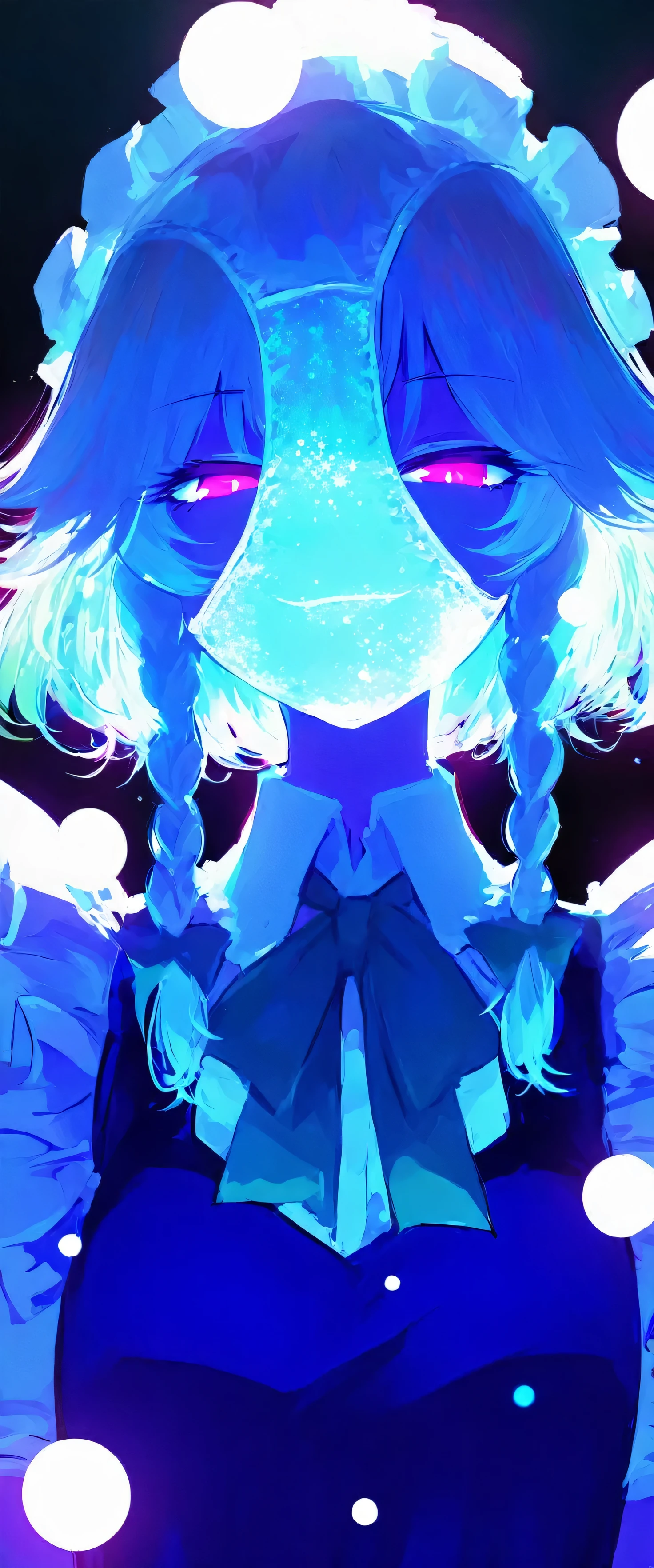 touhou project,Izayoi Sakuya,(beautiful girl: 1.3),masterpiece,Ultra-high resolution,Rich contrast,Very high quality,8k,Highly detailed CG unit wallpaper,Texture,So ridiculous,RAW Photos,Depth of written boundary 1.2,ultra-detailed eyes,Glowing Skin,Glitter Effect,Beautiful glossy lips,Circular Bokeh,(backlighting:1.2),kunka,Scarlet Devil Hall,pantyhat,panties on head,excitement,snort,evil smile,Eyes are hearts,0__11Xx_illu