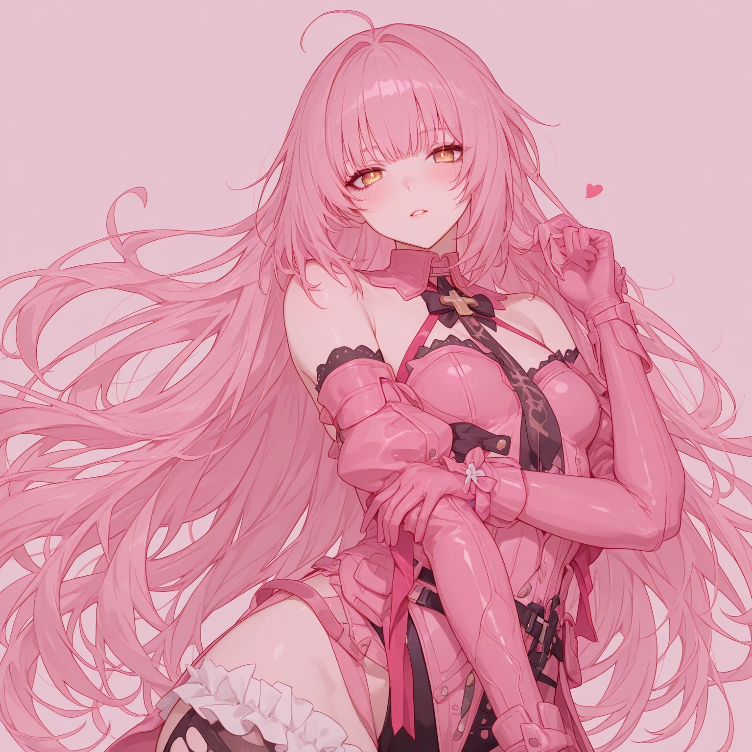 sex, pau duro, ahegao, nua, ultra-detalhadoAstolfo, long braid, Olhando para o Viewer, Purple eyes, cabelo entre os olhos, listrado, 鎖骨, hairbow, 1st grade, black bow, Foco masculino, otoko brain ko, sozinho, cabelo rosa