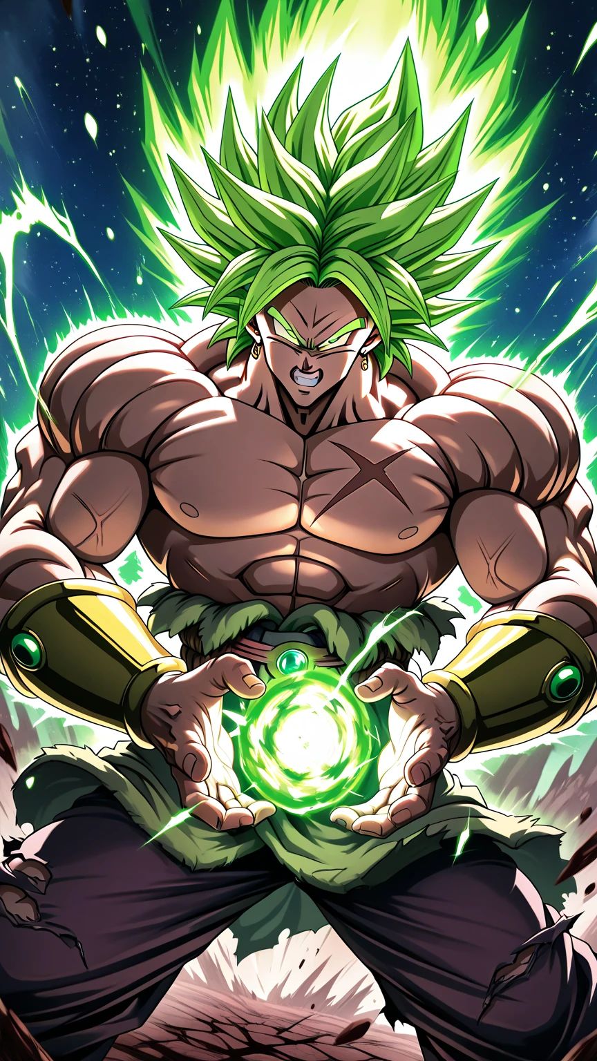 Masterpiece, ultra highres, best quality 1 character, Broly, Dragon ...