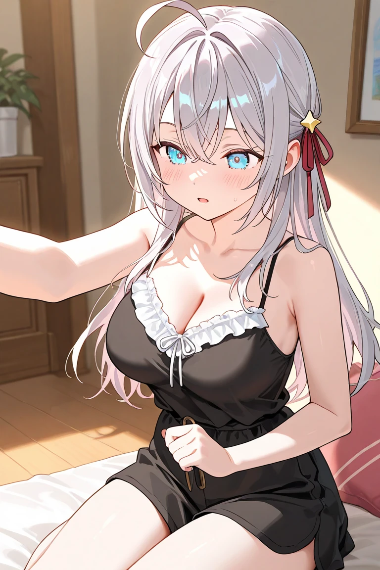 (best quality, masterpiece),Sexy, 1 girl, 18 years old, despise, pride, tight long skirt, looking at the audience,((blush)), Off the shoulders,