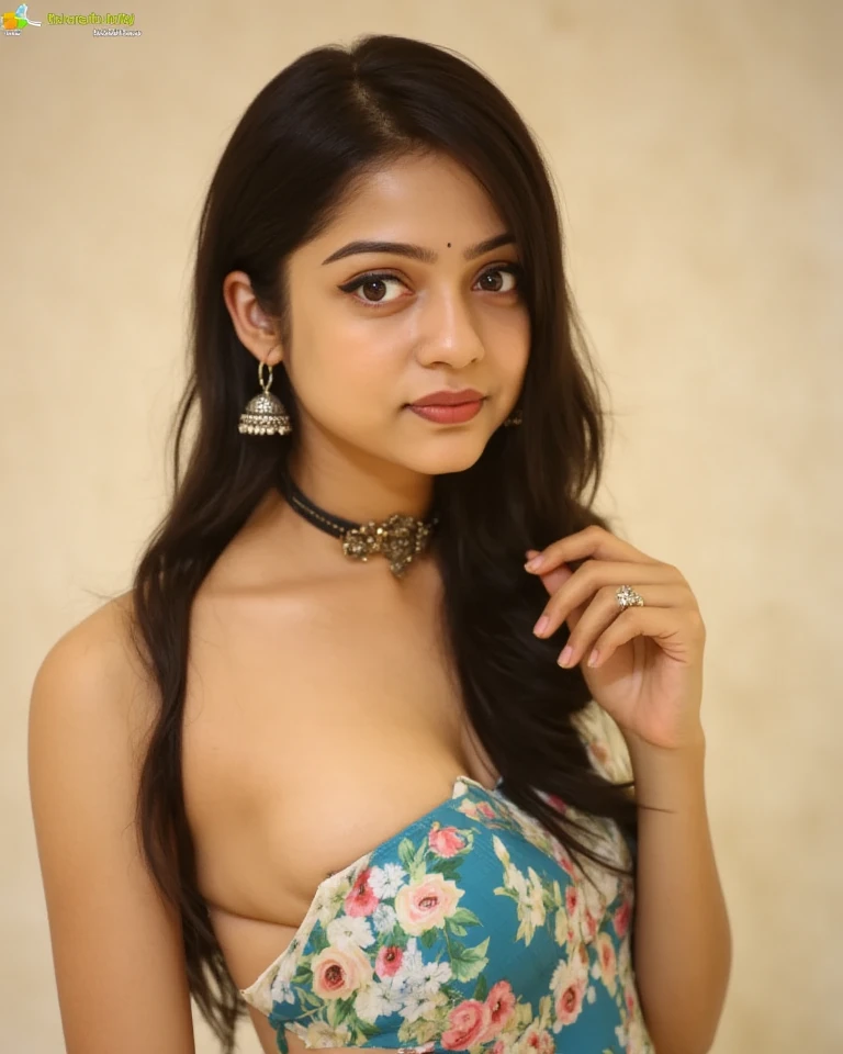 (best quality,ultra-detailed,photorealistic:1.37), vivid colors, beautiful detailed eyes, beautiful detailed lips, long eyelashes, charming smile, flawless skin, trendy hairstyle, Nail polish with bright colors, daintily contoured cheeks , holographic eyeshadow, striking cat-eye eyeliner, intense satin finish lipstick, sexy expressions, , sleek-and-sexy outfit, high heels, exquisite details in every outfit, prominent presence in Hollywood, stylish accessories, tight corset like swimsuit with side splits, exposed hard detailed nipples, slutty teenager, at a Bollywood event , small pert exposed breasts, gymnast body, 