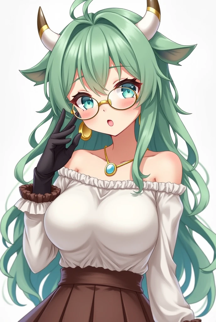 (masterpiece, best)), (1girl), (mature woman), mint hair, open-chest seduction, flared, (kemonomimi lady), bangs, medium breasts, glasses lady, (full), slim, smile, [wide hips], standing, 8K picture quality, sexy seduction, (open-chest) (Sharp focus: 1.5), (sharp focus:1.2), (beautiful face:1.1), (eye makeup:1.2), (tight body:1.2), (flowery dress:1.2) (the beach:1.2). (morning sun lighting:1.2), ((Masterpiece)), (highest quality))), (Character design sheet, national costume, same character, front, side, back), (simple background, white background: 1.3) ( Masterpiece:1.2), (Best Quality:1.3) (best quality:1.1) realistic:1.37 long, flowing:1.1 luscious, plump:1.1 sparkling sequins:1.1 subtle, Peach:0.9 soft, warm:1.1 best quality,4k,8k,highres,masterpiece:1.2, realistic,photorealistic,photo-realistic:1.37, ultra-detailed:1.1 busty animal ears, beautiful, detailed ears:1.1 best quality, 4k, highres, masterpiece:1.2 detailed, piercing eyes:1.1 4k, 8k, highres, masterpiece:1.2 very three-dimensional: 1.2 (8k, best quality, masterpiece:1.2 ((masterpiece, best))