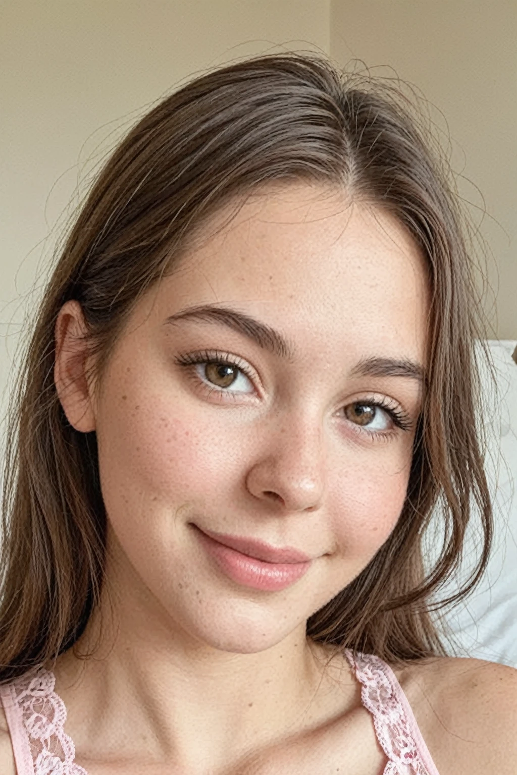 photo of r3mylacroix, (eyeliner:1.2), white tank top, shorts, masterpiece, best quality, realistic, 1girl, 35 yo, long hair, realistic face, (close mouth:1), realistic eyes, beautiful eyes, realistic mouth, detailed background, bokeh, <lora:more_details:1>