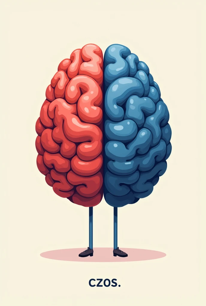 Two brains side by side. The brain on the left is simpler, with less defined contours, while the brain on the right shows a staged process of evolution, becoming progressively more complex. The evolved brain has more grooves and a more sophisticated appearance, representing cognitive evolution. The transition from one to the other can be illustrated by small arrows or a gradual change in shapes. A little more colorful