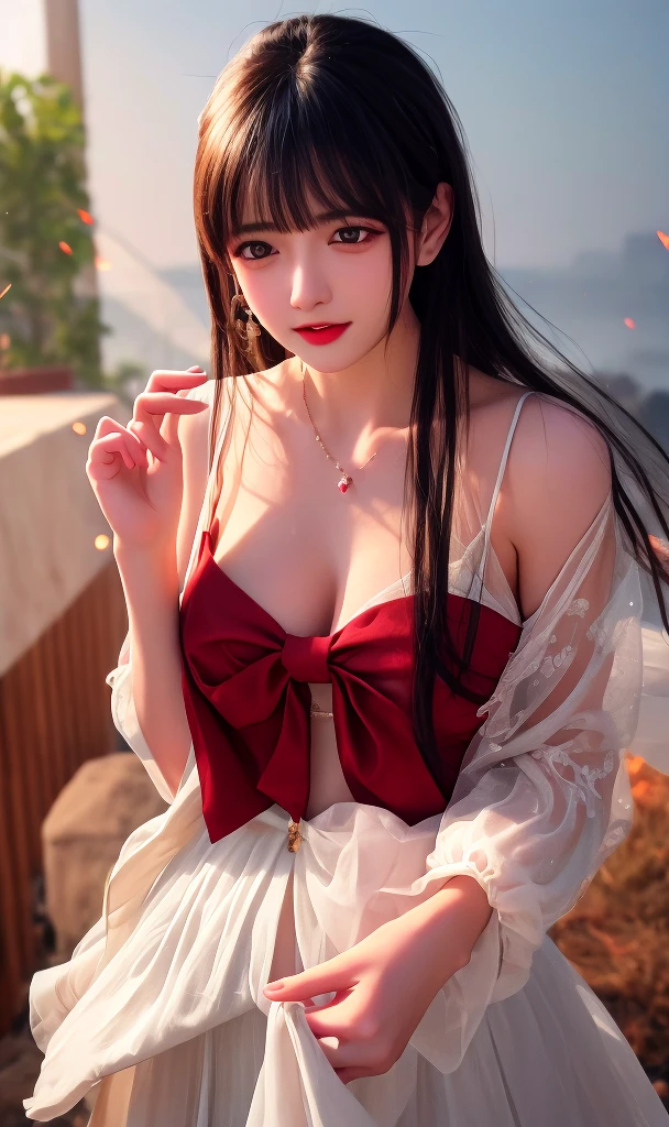 (table top, highest quality:1.2), 8K, 8-year-old, (Small stature:1.2)、85mm, official art, RAW photo, absurd, (wearing a micro bikini),cute face, close, Overall image, violaces, gardenia, beautiful girl, cinch waist,Barefoot、(pleated skirt)、 thighs thighs thighs, city background, looking at the viewer, no makeup, (smile:0.6), film grain, chromatic aberration, sharp focus, face light, clear lighting, Ten generations, detailed face, background bokeh, (flat chest)、