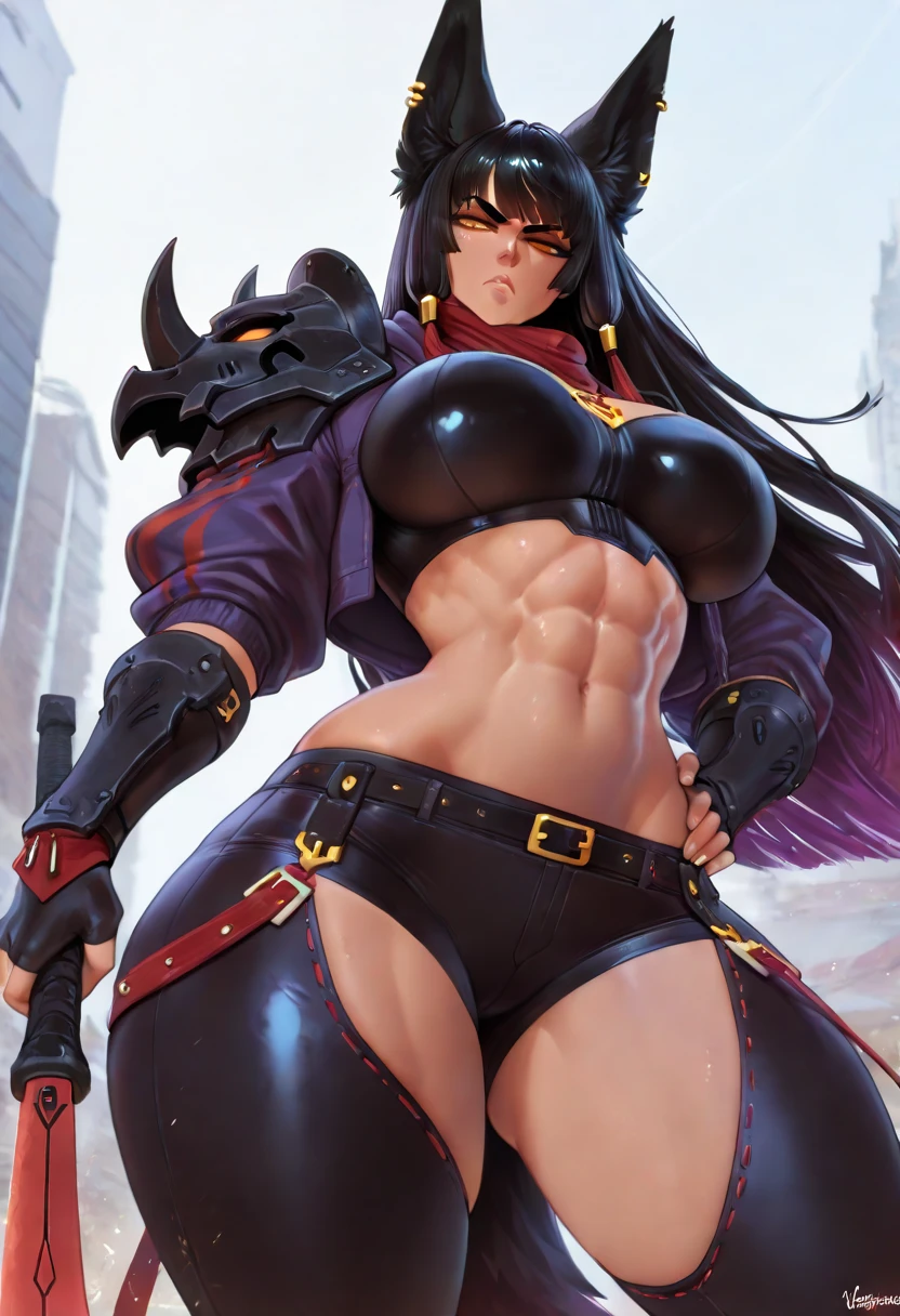 Ultra realistic, tween_girl, long hair, medieval knight armor, plump body, flat chest, black panties, garterbelt, long socks, menacing face, slim waist, thick thighs, large hips, dungeon