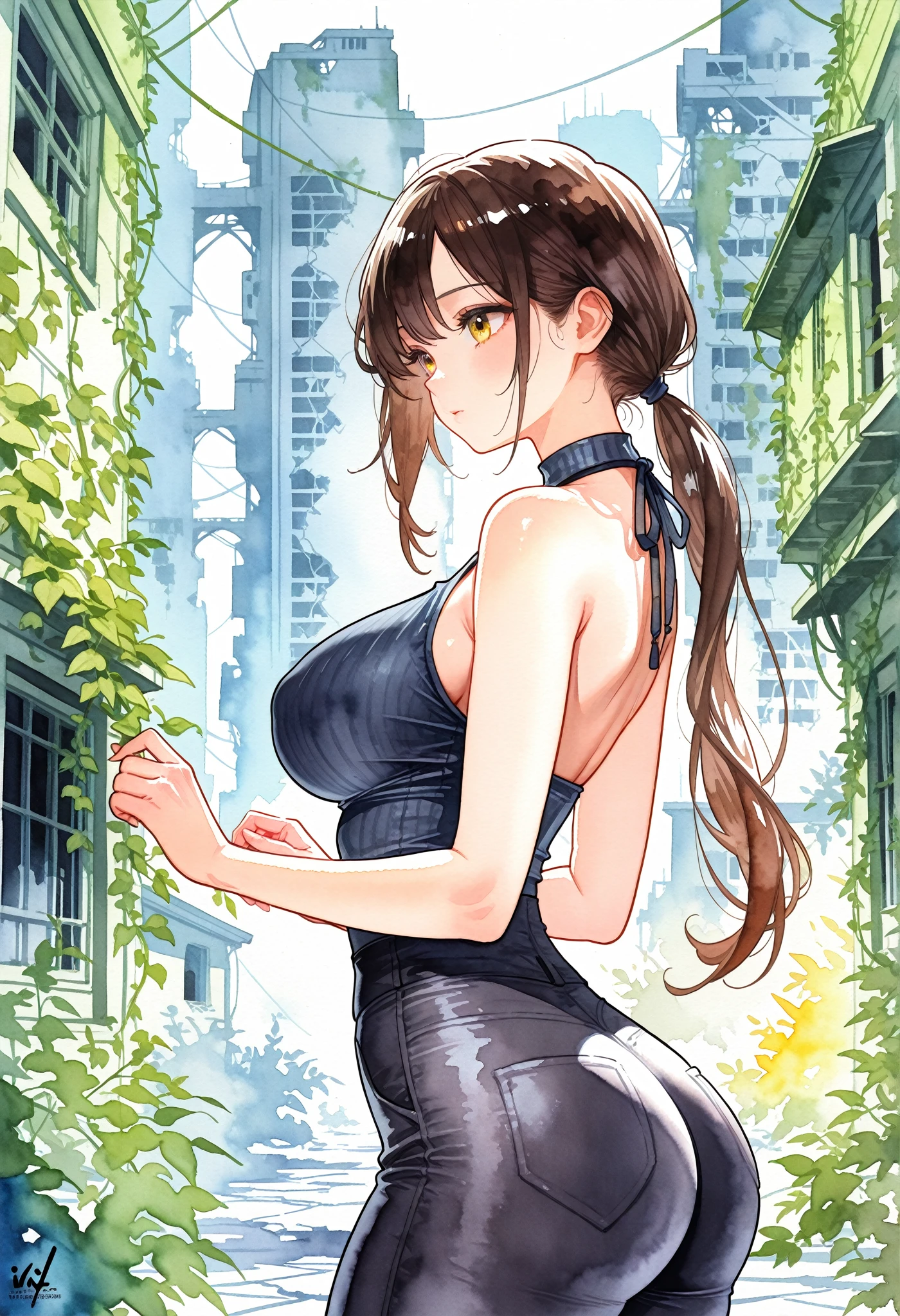 mdjrny-v4 style portrait of a female leprechaun, voluptuous, gorgeous detailed face, mischievous smirk, ample hips, insanely detailed accentuated big booty, mature, great aesthetics, perfect anatomy, well proportioned body, intricate, elegant, highly detailed, digital painting, artstation, concept art, smooth, sharp focus, illustration, art by artgerm and Greg Rutkowski and alphonse mucha, 8k, High-quality, insanely detailed,