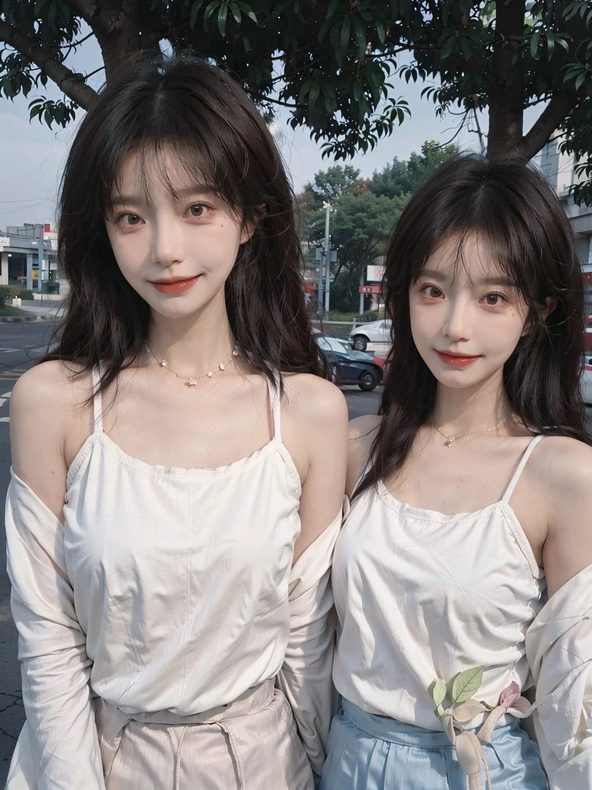 best qualtiy, Ultra-high resolution, (realisticlying:1.4),cute hairpin,Baoyu Girl,European style apartment,(flatchest:1.2) ,A pair of clear and moving peach blossom eyes,Royal Sister,sunshine on face,Big waves,(ln the forest:1.4),(choker necklace:1.2),(Fair skin:1.4),a sense of atmosphere,a beauty girl, ssmile,head straight-looking at viewer, closeup cleavage ,(Photorealistic:1.4),1girll,sexly,(Upper body:1.4),(Wet body),(:1.2)