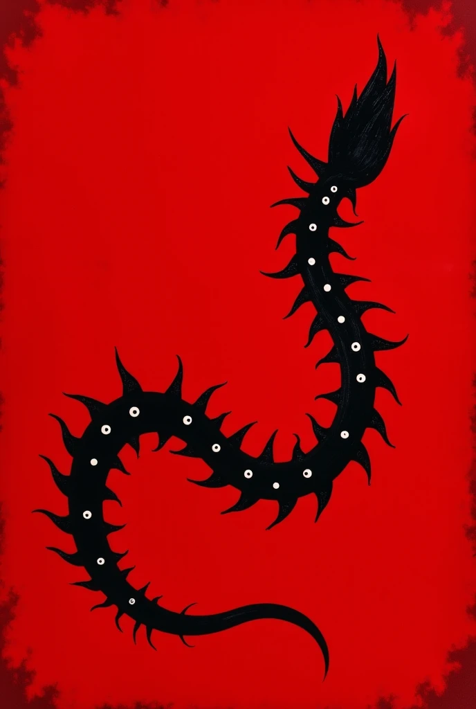 snakes in water, red sunset background