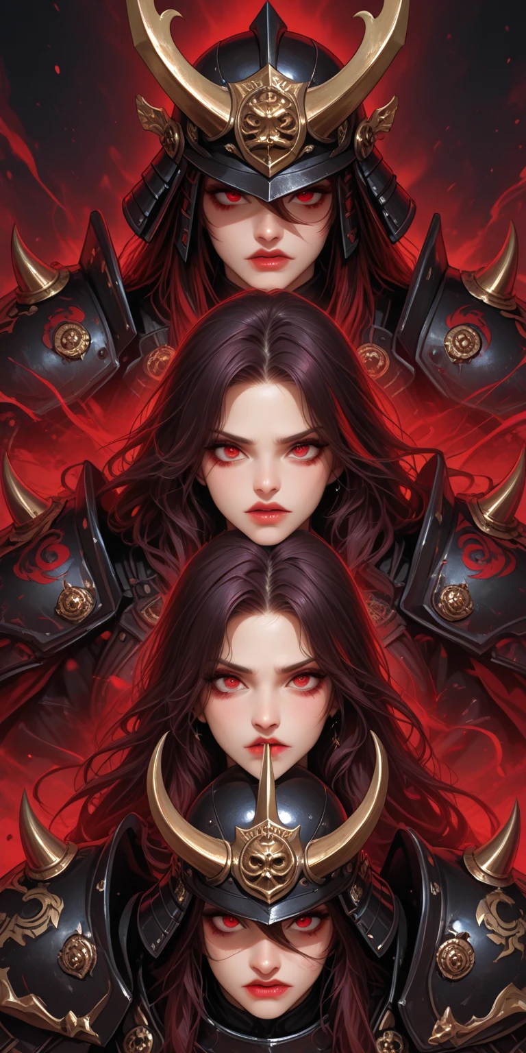 Pale face, High vampire female, goth Renaissance, Black hair, gold dress, intricate, glowing eyes, fantastical, vampire, fangs, hyper detailed, 32k resolution, volumetric lighting, hyper detailed, intricately detailed, Unreal Engine 5, volumetric lighting