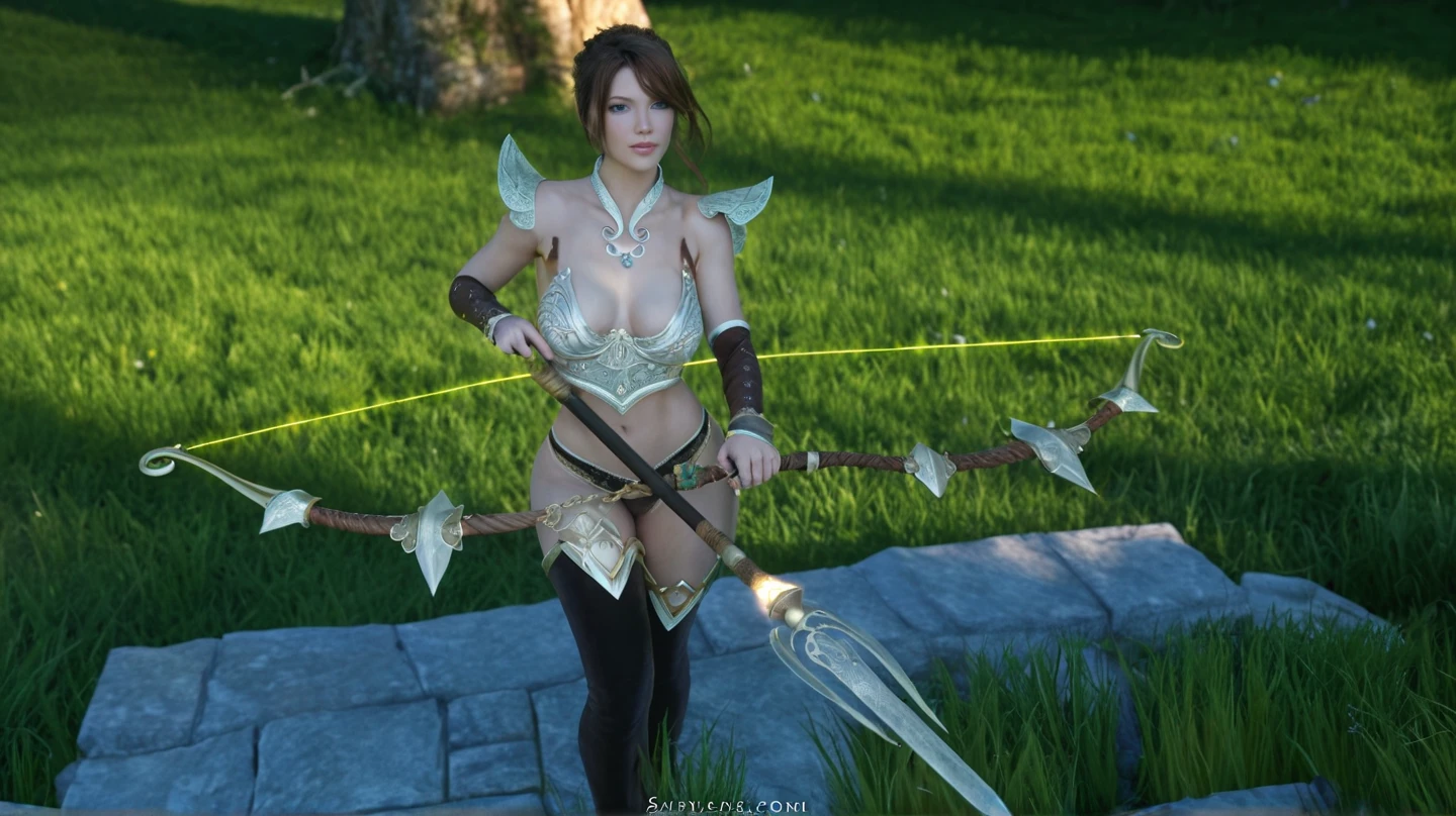 (kawaii:1.8),jpop idol,Beautiful actress,
(photo realistic:1.8),(Realistic photos:1.5),(20 years old),smile,slender body,thin waist,solo,1 Girl,
(completely nude:1.7),(breasts exposed:1.5),(big breasts:1.5), (nipples exposed:1.2),(detailed nipples:1.2), (pussy exposed:1.5),(detailed pussy:1.5),(no panties:1.5),(bare thigh:1.0),(bare leg:1.0), (vermilion shoulder armor:1.5),(vermilion shoulder pads:1.5),(vermilion shin armor:1.0),(vermilion gauntlets),chain,leather belt,short boots,
Fantasy armour decorated in very fine relief,Pointed ears,
(Long sword:1.5),(fighting pose:1.5),
A neon-lit jungle with glowing flora and fauna, where the trees are circuit boards and the rivers flow with liquid light,