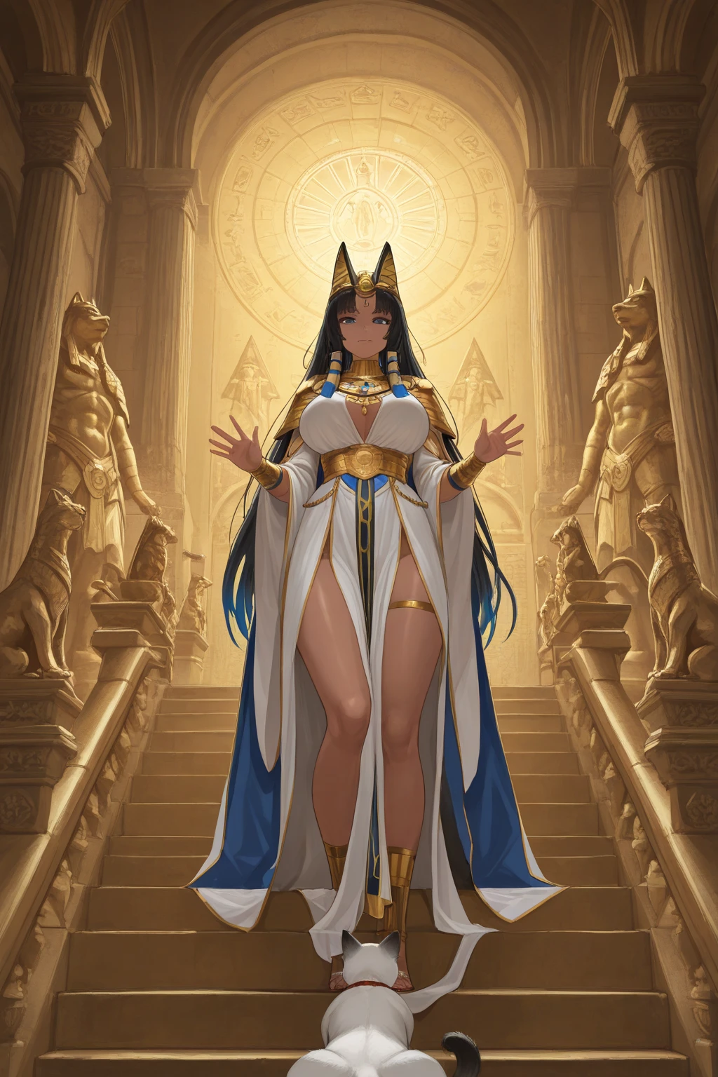 Fate/Grand/Order、Nitocris、Queen of Egypt、Egyptian、dark skin woman、dark-skinned female pharaoh、egyptian clothing、Nitocris Mirror、corpse mirror、dark mirror...。Become a door、fear here。『Mirror of the Underworld』（amp neb ta jessel）、All of which is displayed、A horrifying and frightening dark aberration、Nitocris himself「underworld、Or a mirror that reflects the appearance of a dark otherworld.」『Temple of the Dark Pharaoh』、brown skin、Incarnation of the sky god Horus、God Medjed、Nitocris Mirror、magic、build a big basement、I invited my brother&#39;s enemy to the reception.。During the 、The brother secretly poured river water on their heads and drowned them.。After taking revenge、He threw himself into the fire-filled room for fear of retribution.。 She is a serious and somewhat arrogant woman.、Short-tempered, stubborn, and clumsy