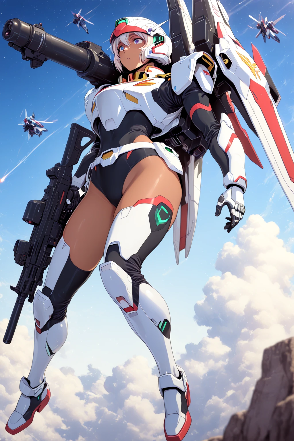 o003, mecha, Gundam Head, Head, Head, Head, Gundam Aerial, shield, weapon, BJ_Gundam