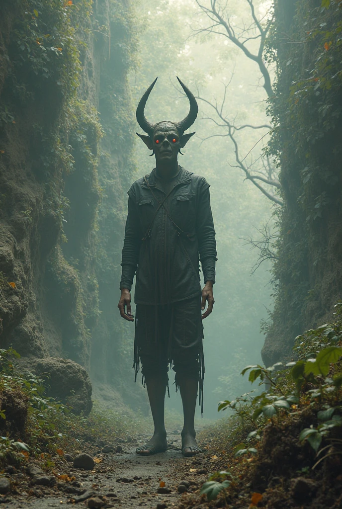 young red tiefling monk on the forest and a elf mage talking