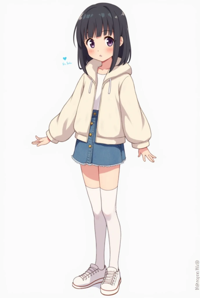 yukimi, 10 yo., long hair, blunt bangs, flat chest, expressionless, shy, kids underwear model, standing, smile, cameltoe, masterpiece, best quality, 4k,putting hand in her panties