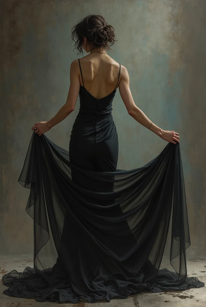 lifting skirt sexy black