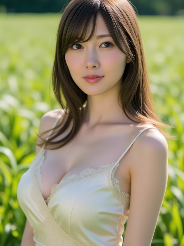 a lot of details, (slender waist), 30 years old, detailed black hair, beautiful detailed hair, super fucking beautiful, complex details beautiful and delicate eyes, perfect hands, (small breasts best quality), perfect and delicate limbs, detailed skin, best quality, ultra-detailed,
(bending over:1.3), (wearing a tube top),(cleavage:1.5), (downblouse:1.6),(nipples peek:1.3) white skirt, birds-eye view