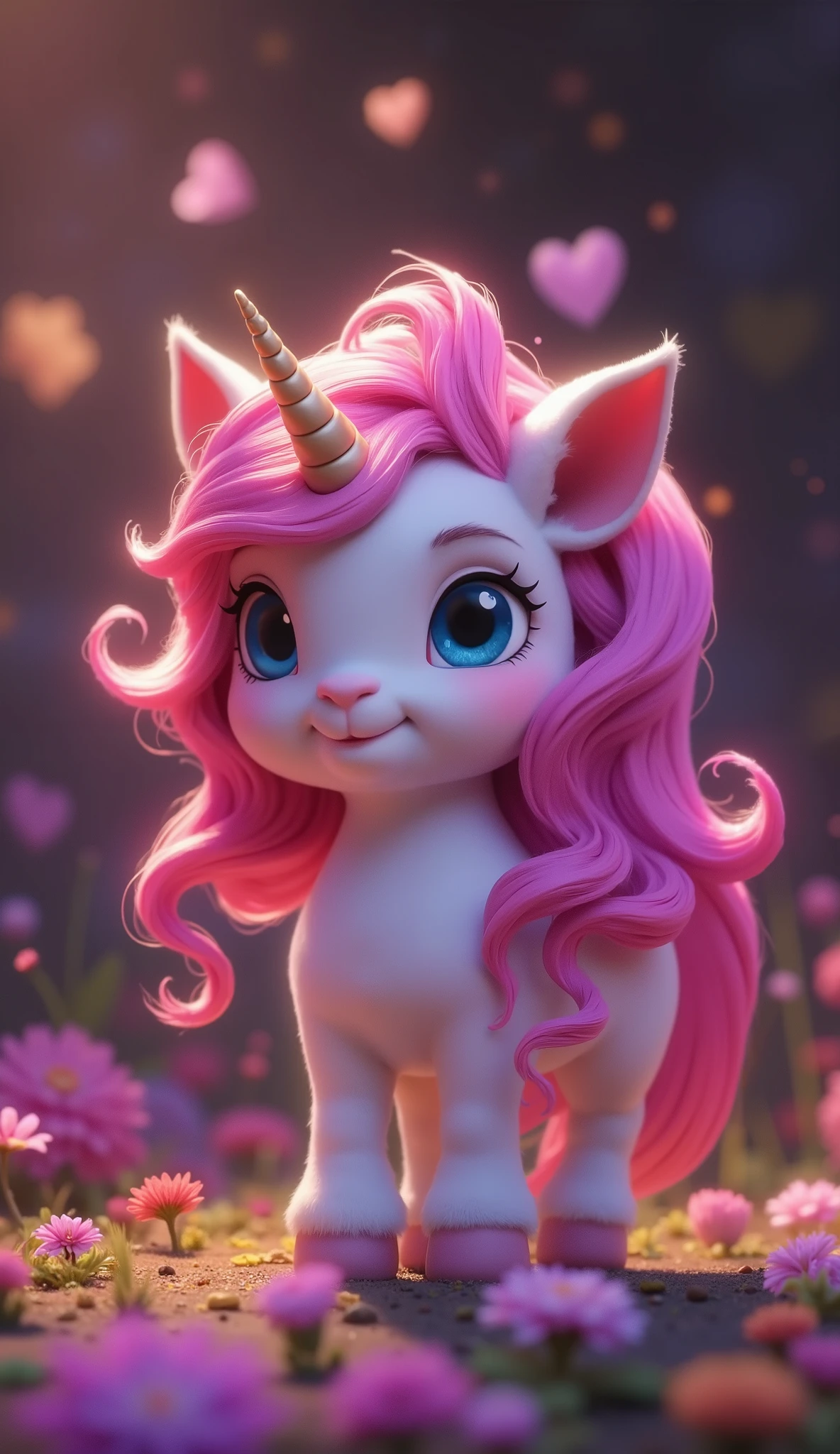 pixar cut unicorn, magic ambient, cinematic lighting