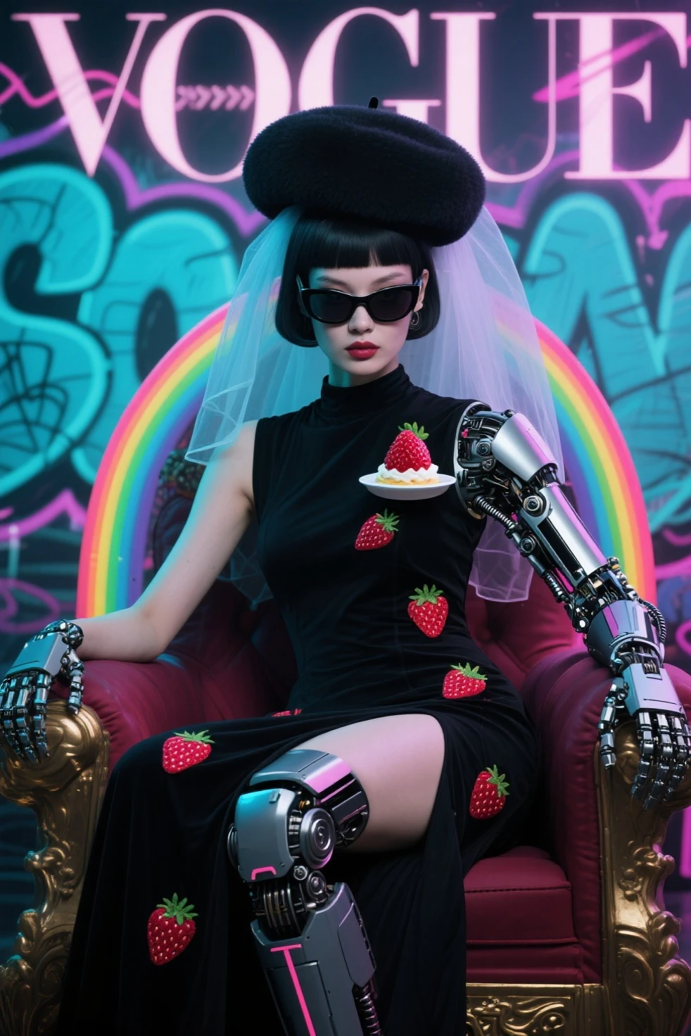 pink bloody wig black woman’s head sitting on arcade game black hand picks it up as blood drips from it 
