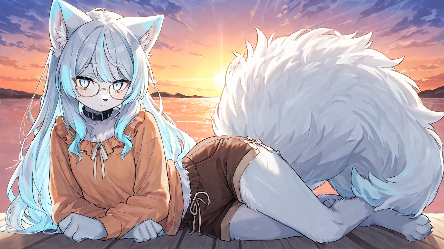 POV furry art, shota, long hair, blue eyes, glowing eyes, girl boy, snowfall, midnight, fox ears, navy blue ears, fox tail, dark blue fox, dark blue jacket, cute, collar, two tails, space katana, fur body, nudty,Girls all over, the lower body is, snow fox, CHARACTER, Masterpiece, Fluffy Tail, current, Bashful,Highest picture quality, 8K, Full Hd, Tattood,nudty, winter,, light blue hair, 10 years, child, gallows, struggling,begging for mercy, crying, Killed,The expression is painful and desperate,Hanged and choked,Fluffy hair,nude,Abuse