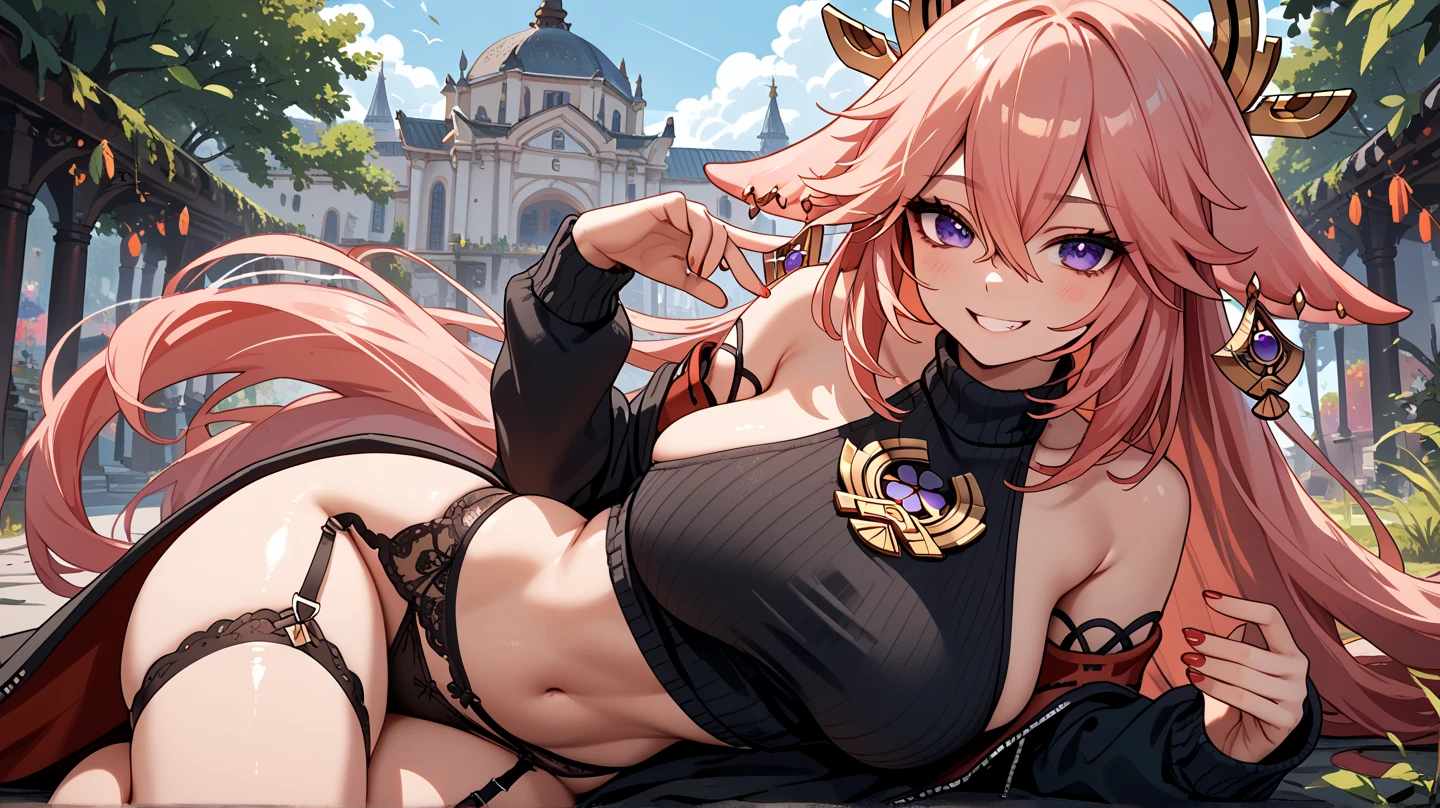 nsfw,8k,Masterpiece,(bikini),A woman wearing separate armor,bikiniアーマー, The world of fantasy games set in another world,She sits on the cobblestones,((wariza:1.3)),Angle from below the front,(Panty Shot:1.3),Sexy anime characters,Slender figure,Cleavage,belly button,Medium Hair,Shy smile,Flushed Cheeks, Knight Girl, Very detailed fan art, Detailed digital anime art, Anime Goddess, Anime illustration, Girl in Armor,Beautiful expression right down to your fingertips,Staring at the audience