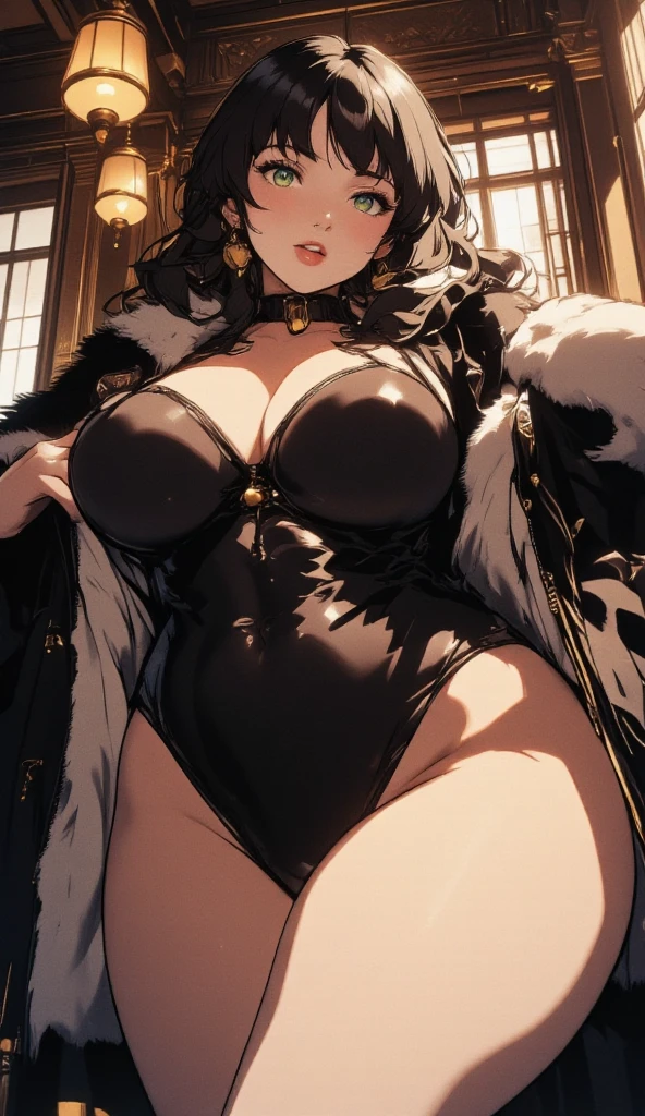 1female，25 age old，Large breasts，Pornographic exposure， 独奏，（Background with：ports，coniferous forest，at winter season，Snow on the ground） with his long black hair， standing on your feet，Sweat profusely，drenched all over the body，seen from the front， curlies， mostly cloudy sky，（（（tmasterpiece），（Very detailed CG unity 8K wallpaper），best qualtiy，cinmatic lighting，detailed back ground，beatiful detailed eyes，Bright pupils，（Very fine and beautiful），（Beautiful and detailed eye description），ultra - detailed，tmasterpiece，）），facing at camera，A high resolution，ultra - detailed），bunnygirl，Wearing a sexy bunny girl uniform，Wear rabbit ears，blackstockings，beautifullegs，revealing breasts，Bare genitalia，Pussy bulge，Camel toes，Raised sexy，Flushed complexion，Open-mouthed，Smile，frontage